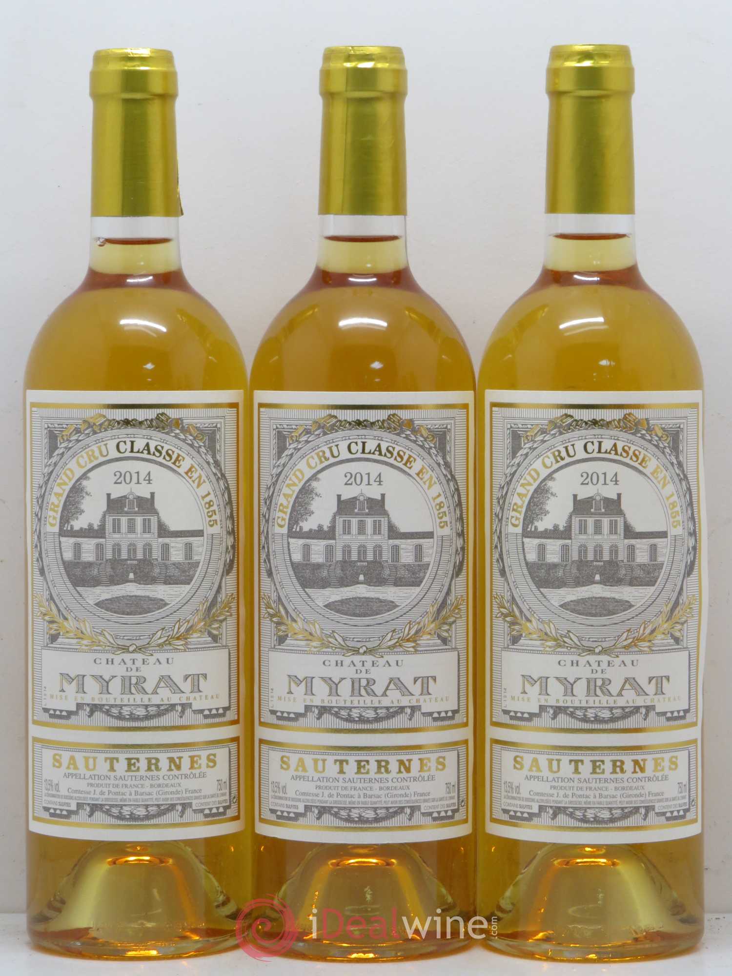 Château de Myrat 2ème Grand Cru Classé 2014 - Lotto di 6 bottiglie - 2