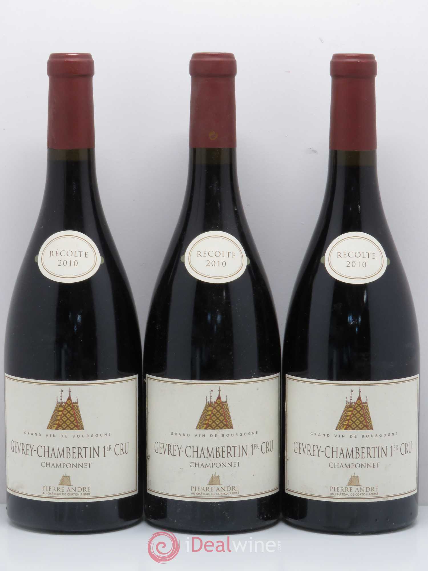 Gevrey-Chambertin 1er Cru Champonnet Domaine Pierre Andre 2010 - Posten von 3 Flaschen - 0