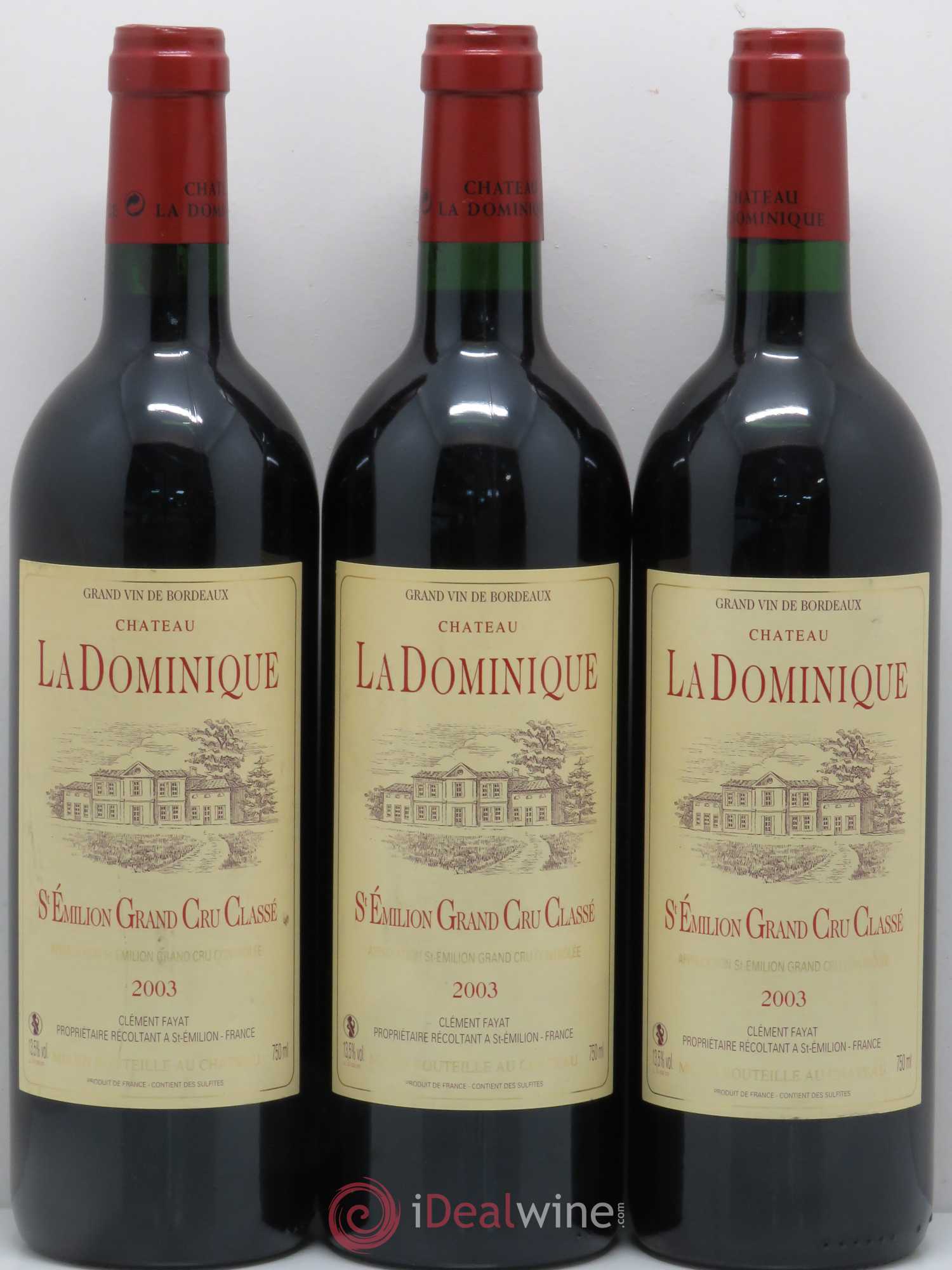 Château la Dominique Grand Cru Classé 2003 - Lot de 6 bouteilles - 2