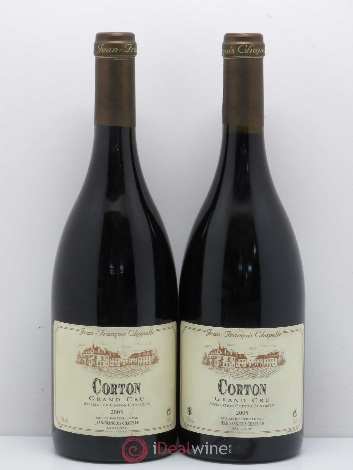 Corton Grand Cru Domaine Chapelle 2003 - Posten von 2 Flaschen - 0