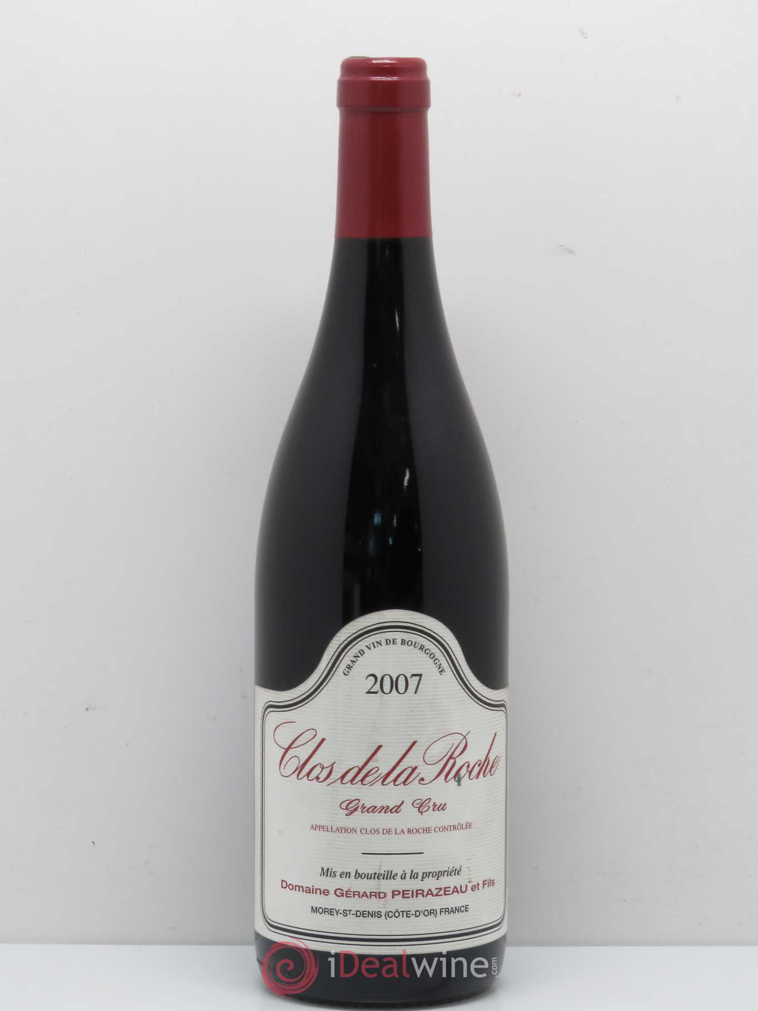 Clos de la Roche Grand Cru G. Peirazeau 2007 - Lot de 1 bouteille - 0