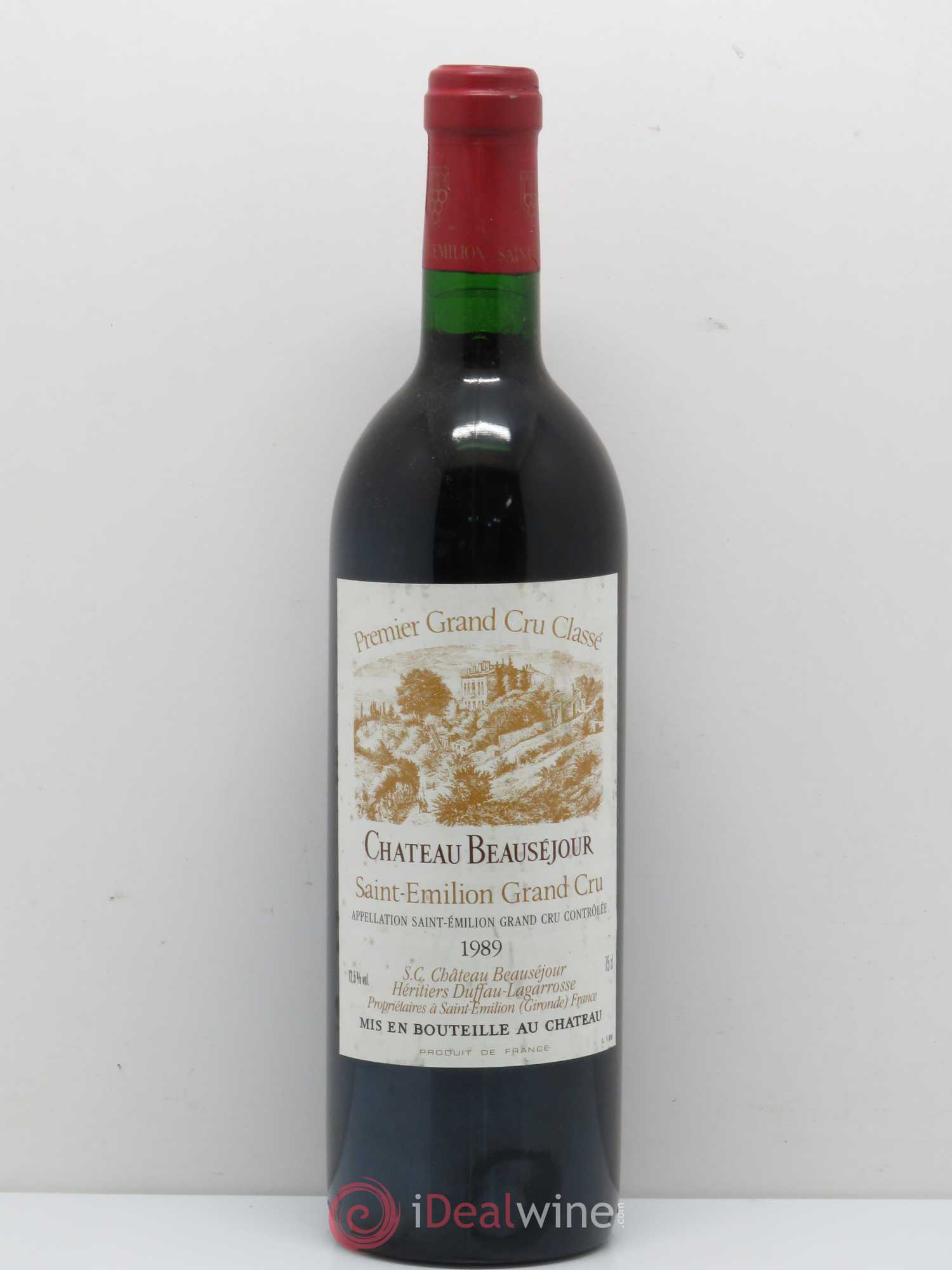 Château Beauséjour (Duffau-Lagarrosse) 1er Grand Cru Classé B 1989 - Lot de 1 bouteille - 0