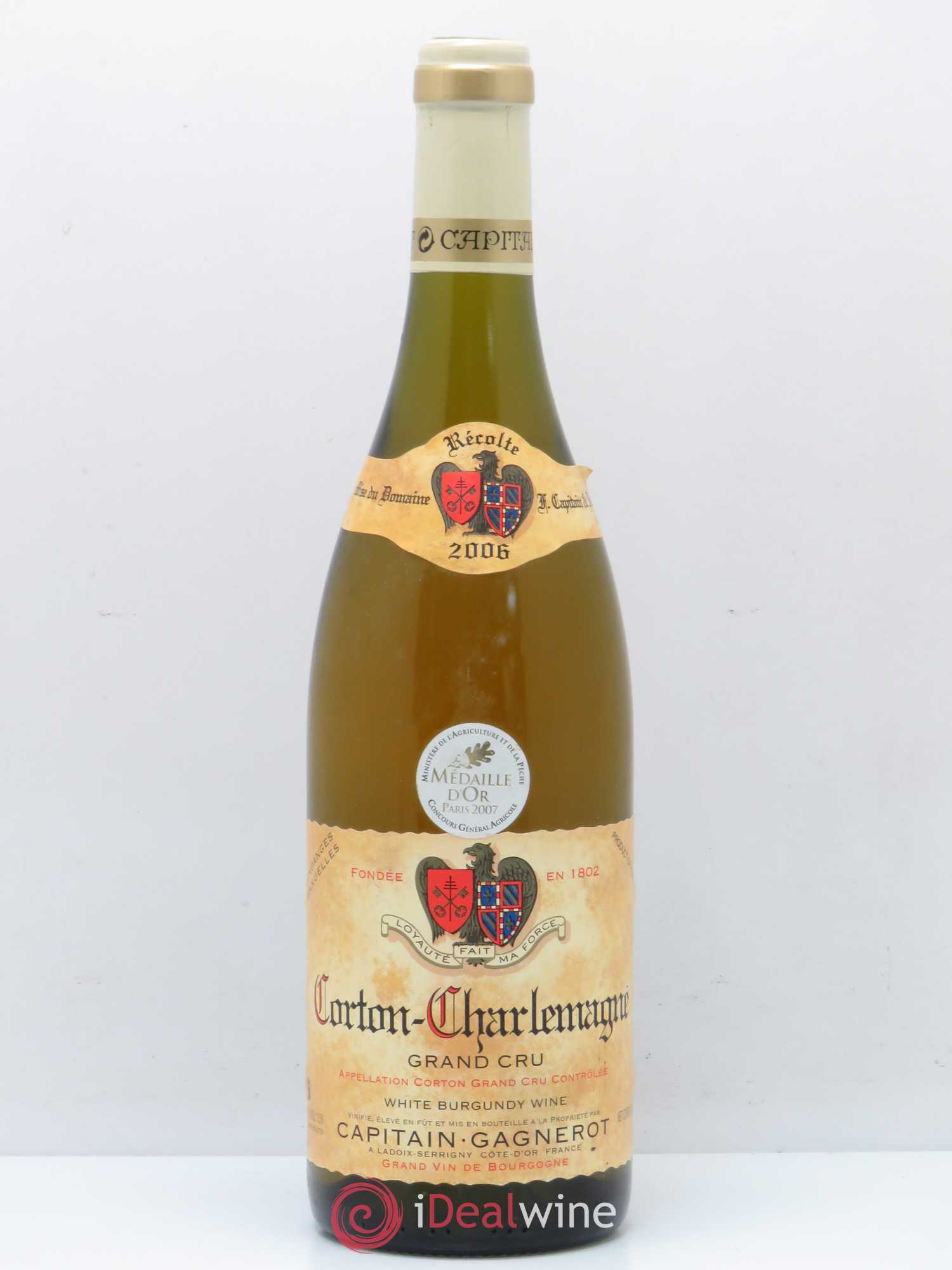 Corton-Charlemagne Grand Cru Capitain Gagneraud 2006 - Lot de 1 bouteille - 0