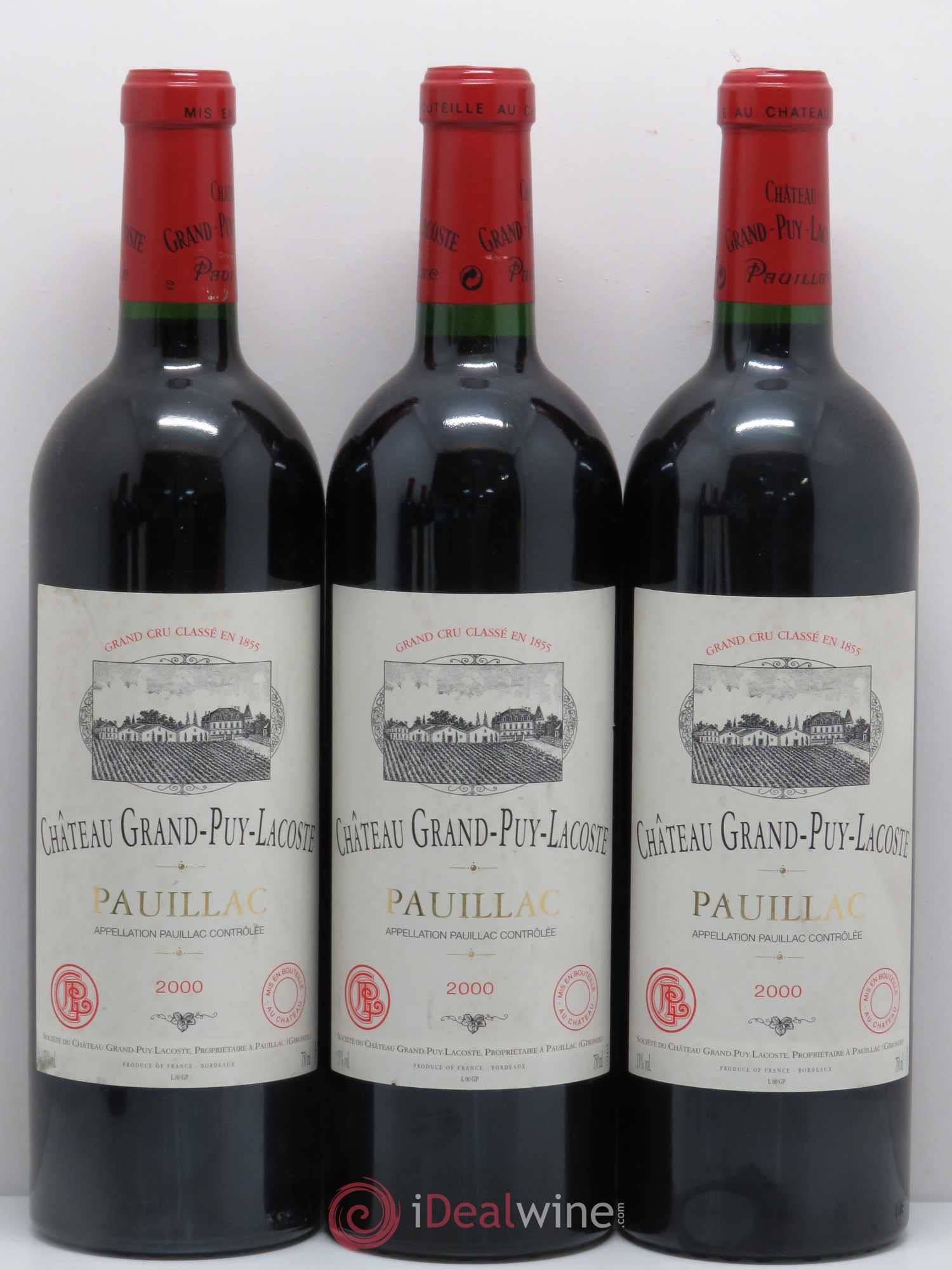 Château Grand Puy Lacoste 5ème Grand Cru Classé 2000 - Lot de 6 bouteilles - 1