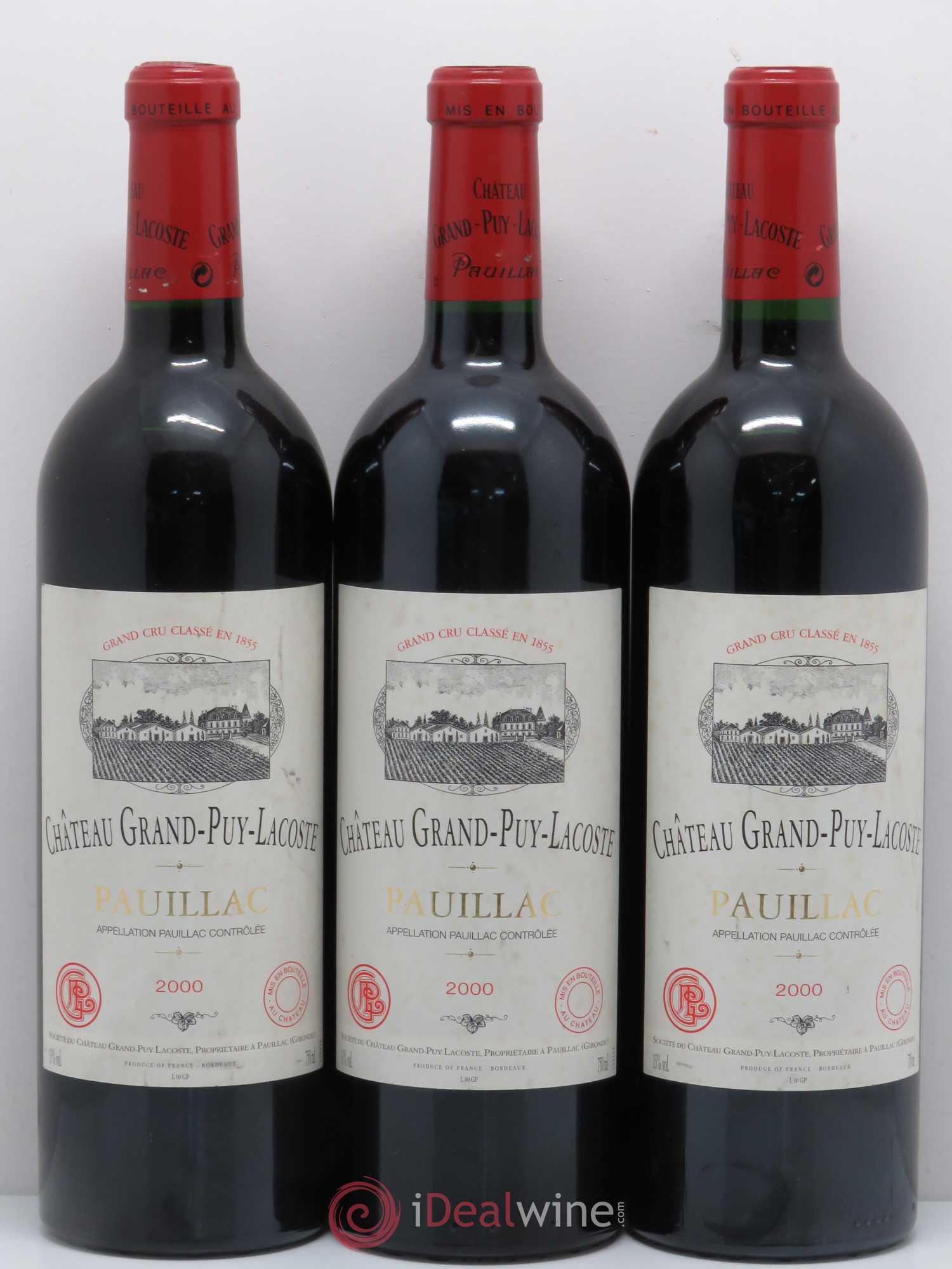 Château Grand Puy Lacoste 5ème Grand Cru Classé 2000 - Lot de 6 bouteilles - 2