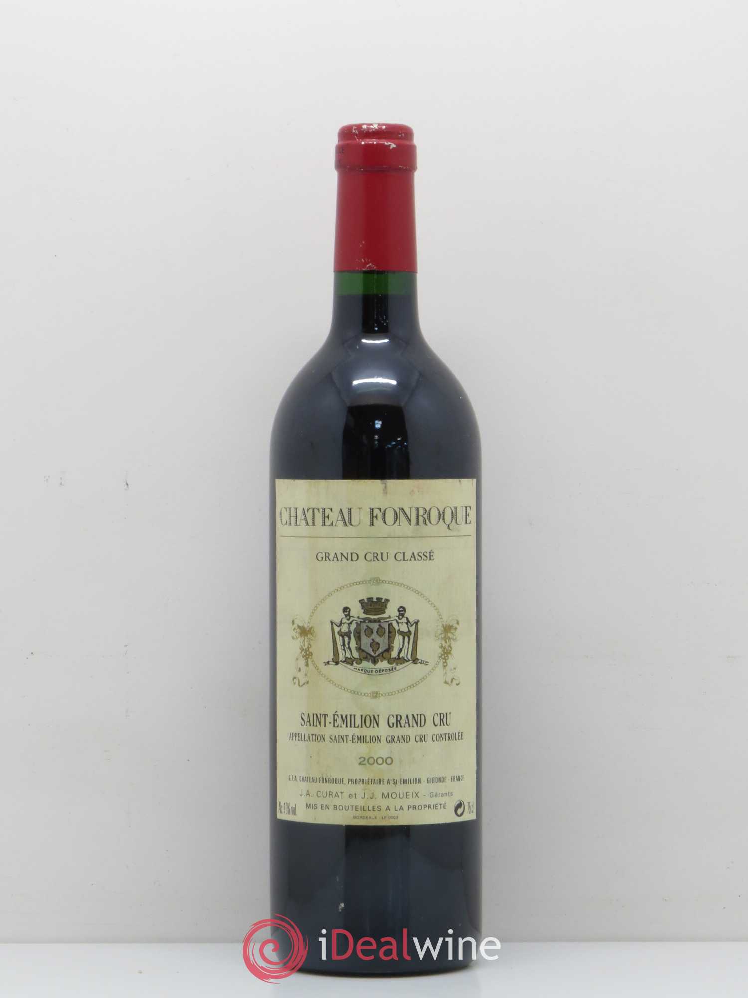 Château Fonroque Grand Cru Classé 2000 - Lot de 1 bouteille - 0