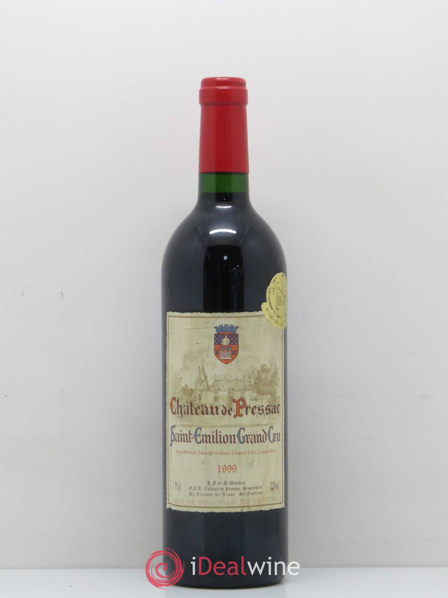 Château de Pressac Grand Cru Classé 1999 - Lot de 1 bouteille - 0