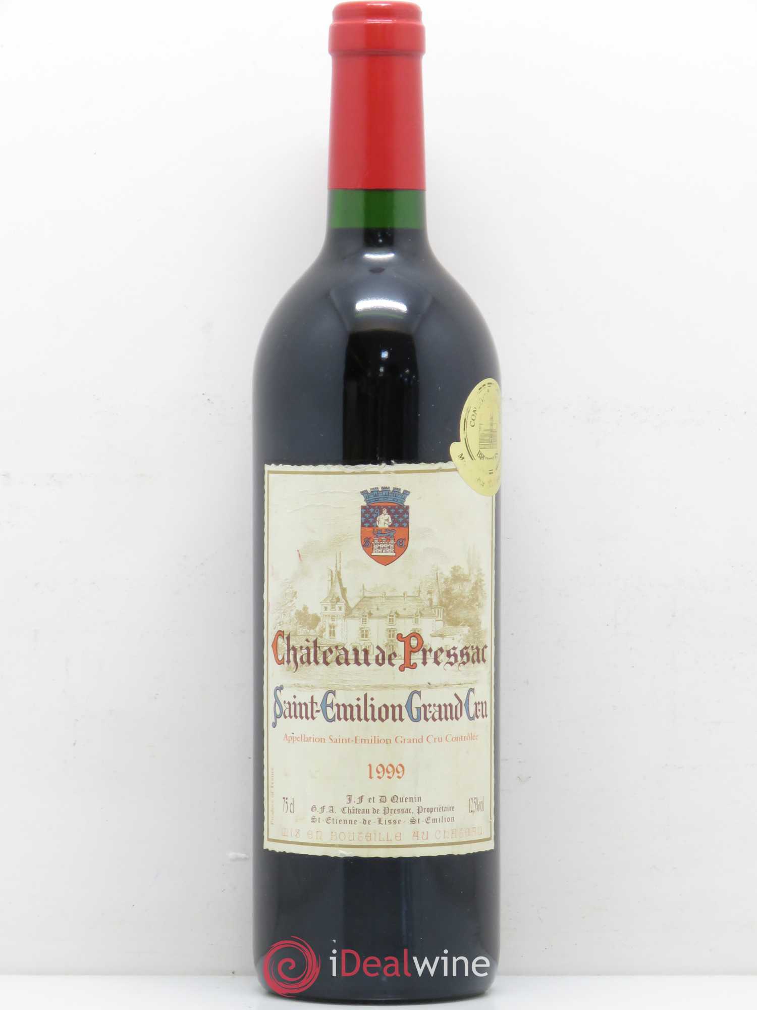 Château de Pressac Grand Cru Classé 1999 - Lot de 1 bouteille - 0
