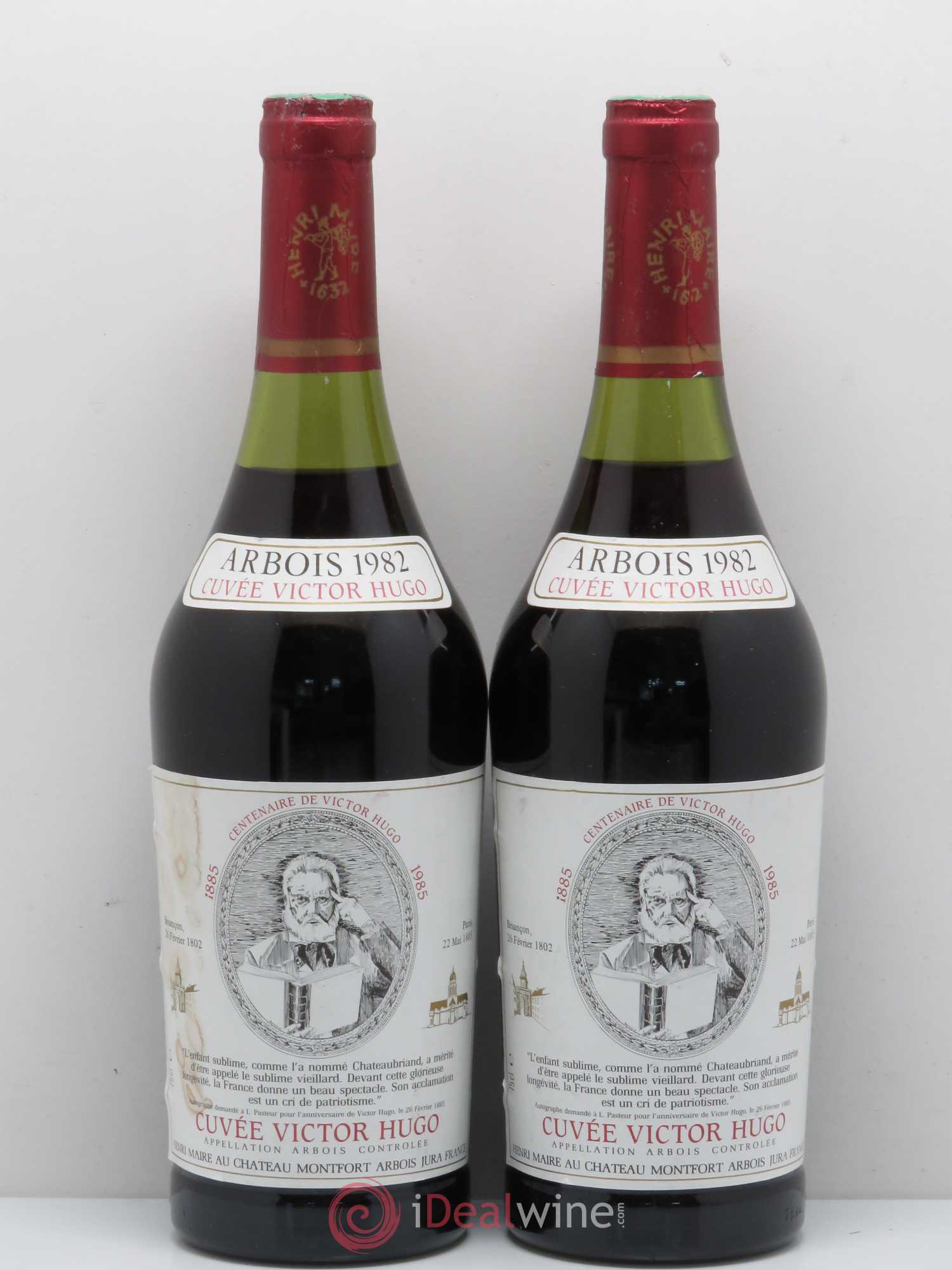 Arbois Victor Hugo Henri Maire 1982 - Posten von 2 Flaschen - 0