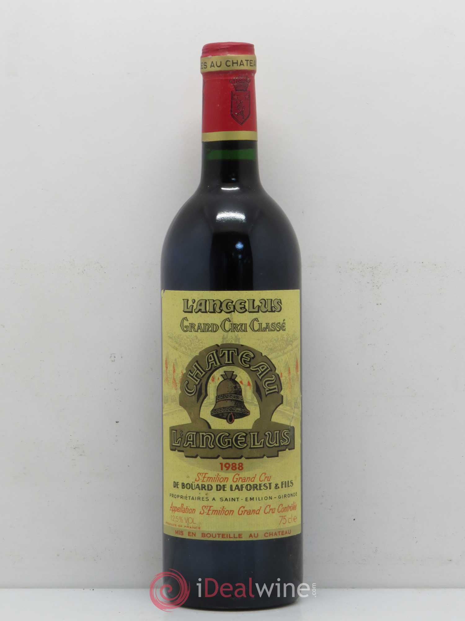 Château Angélus 1er Grand Cru Classé A 1988 - Lot de 1 bouteille - 0
