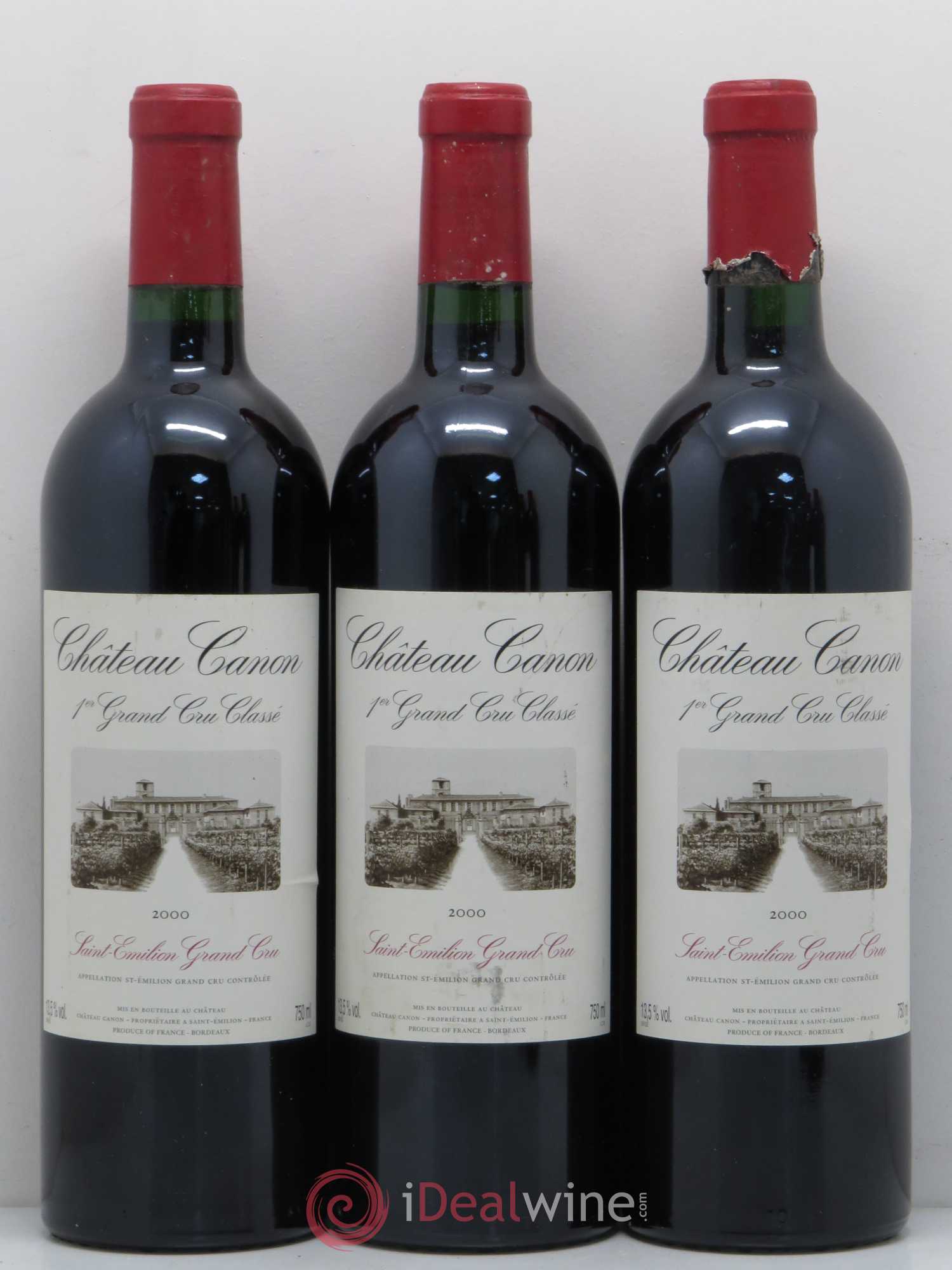 Château Canon 1er Grand Cru Classé B 2000 - Lot de 5 bouteilles - 1