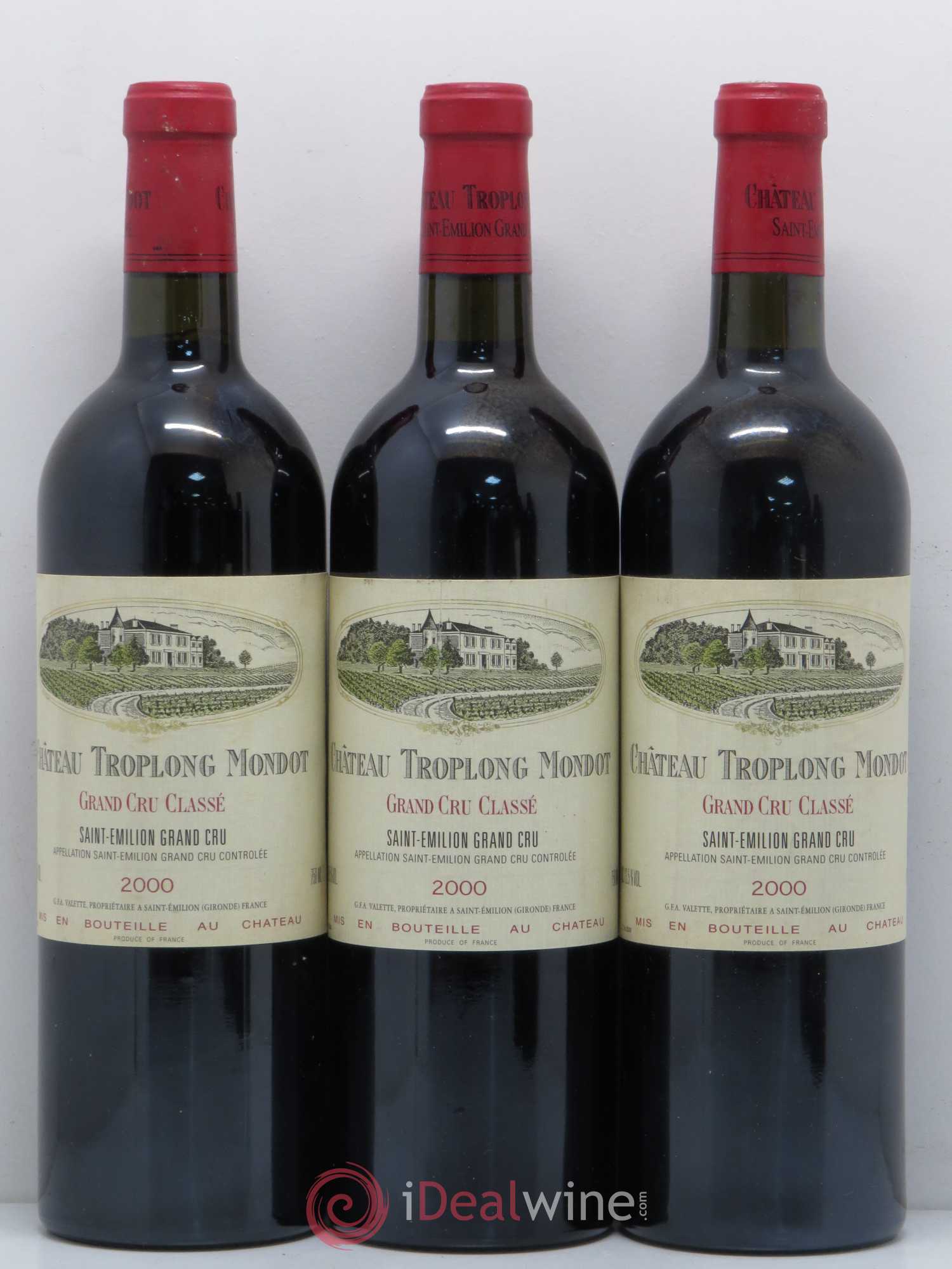 Château Troplong Mondot 1er Grand Cru Classé B 2000 - Lot de 5 bouteilles - 1