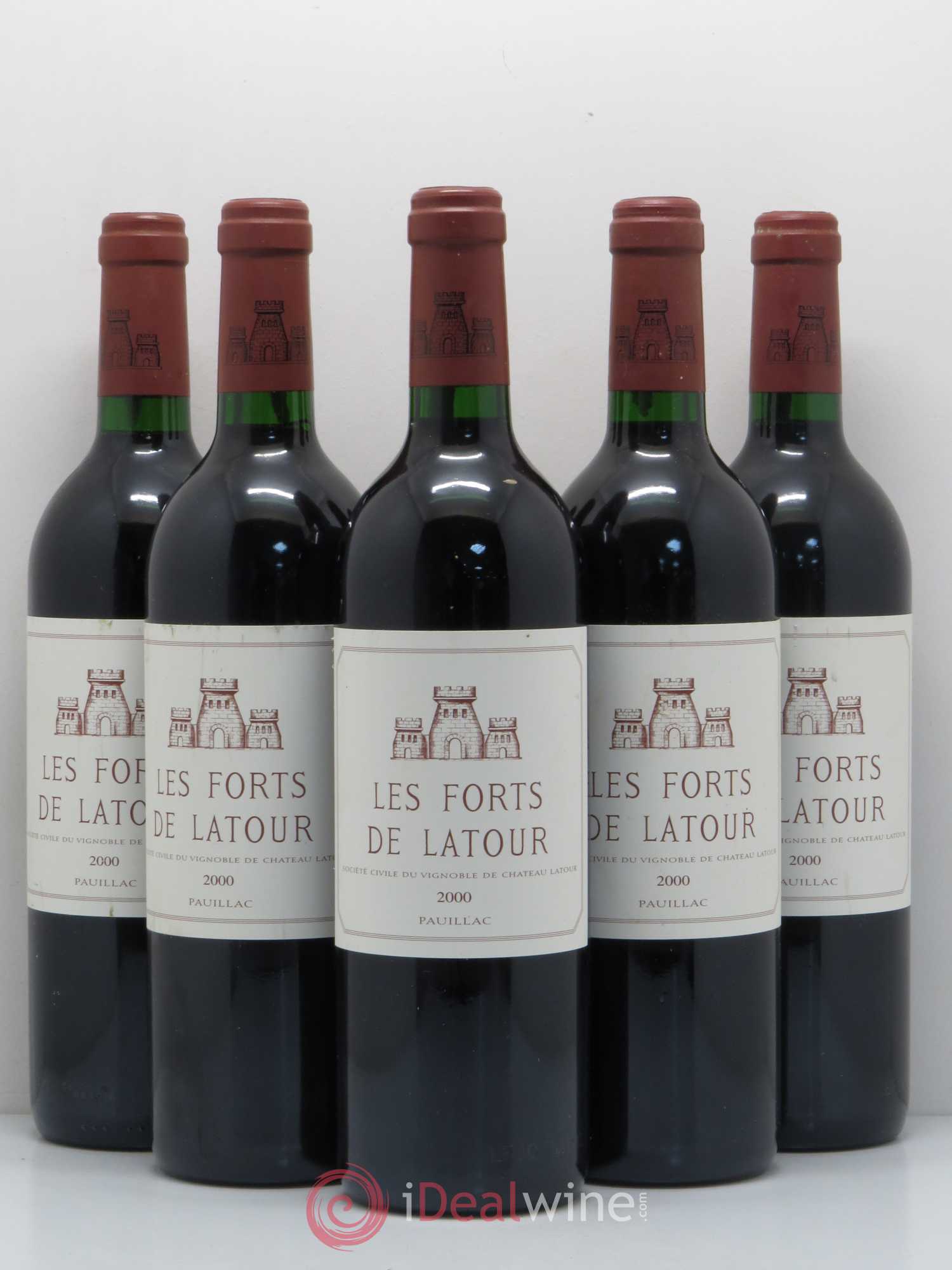 Les Forts de Latour Second Vin 2000 - Lot de 5 bouteilles - 0
