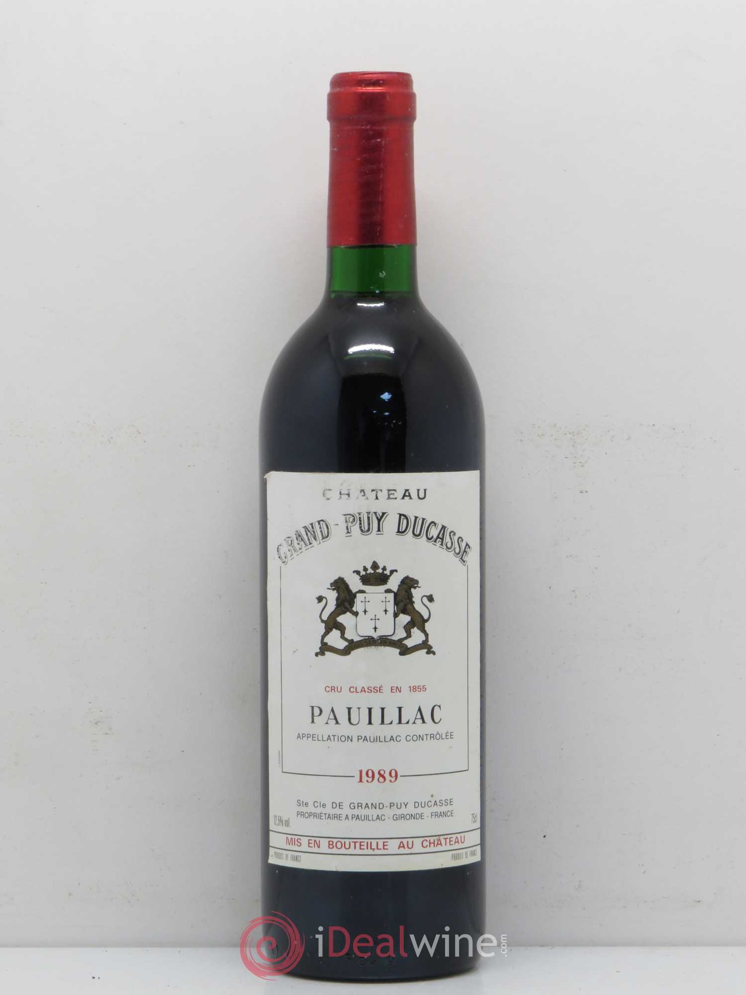 Château Grand Puy Ducasse 5ème Grand Cru Classé 1989 - Lot de 1 bouteille - 0