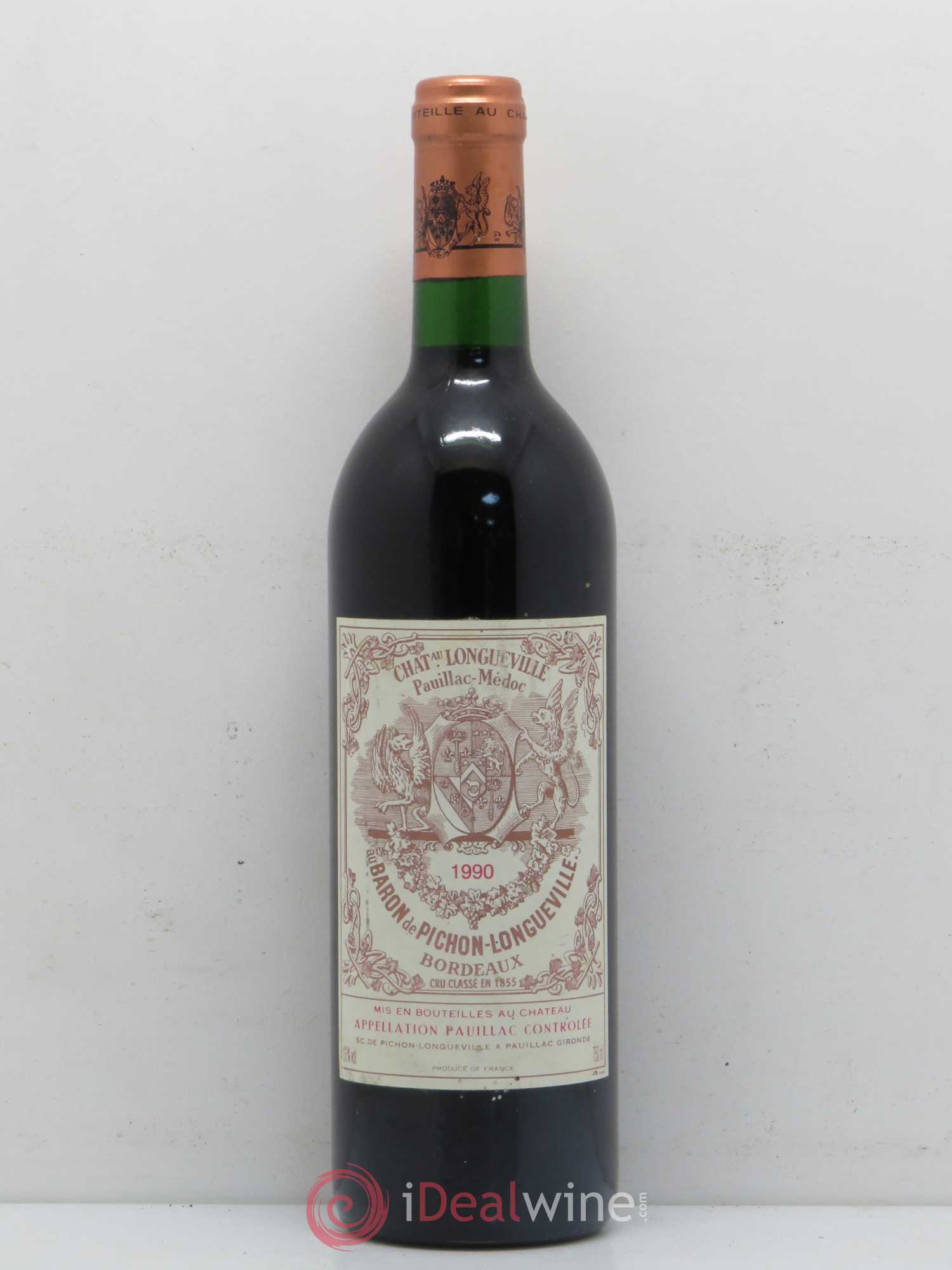 Pichon Longueville Baron 2ème Grand Cru Classé 1990 - Lot de 1 bouteille - 0