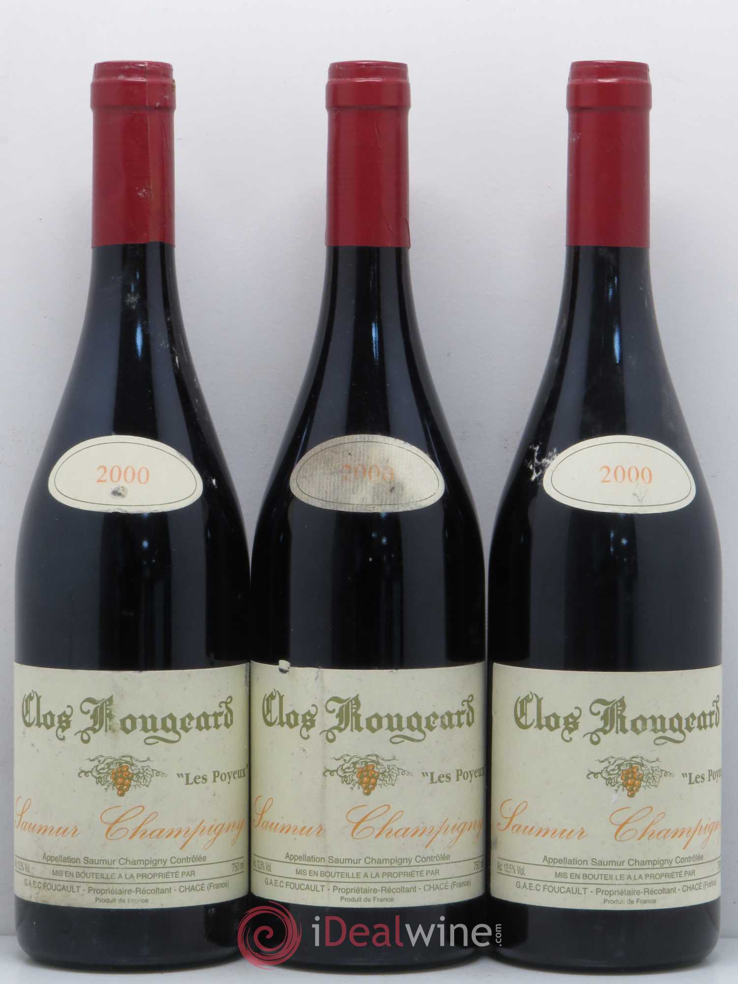 Saumur-Champigny Les Poyeux Clos Rougeard 2000 - Lot de 3 bouteilles - 0