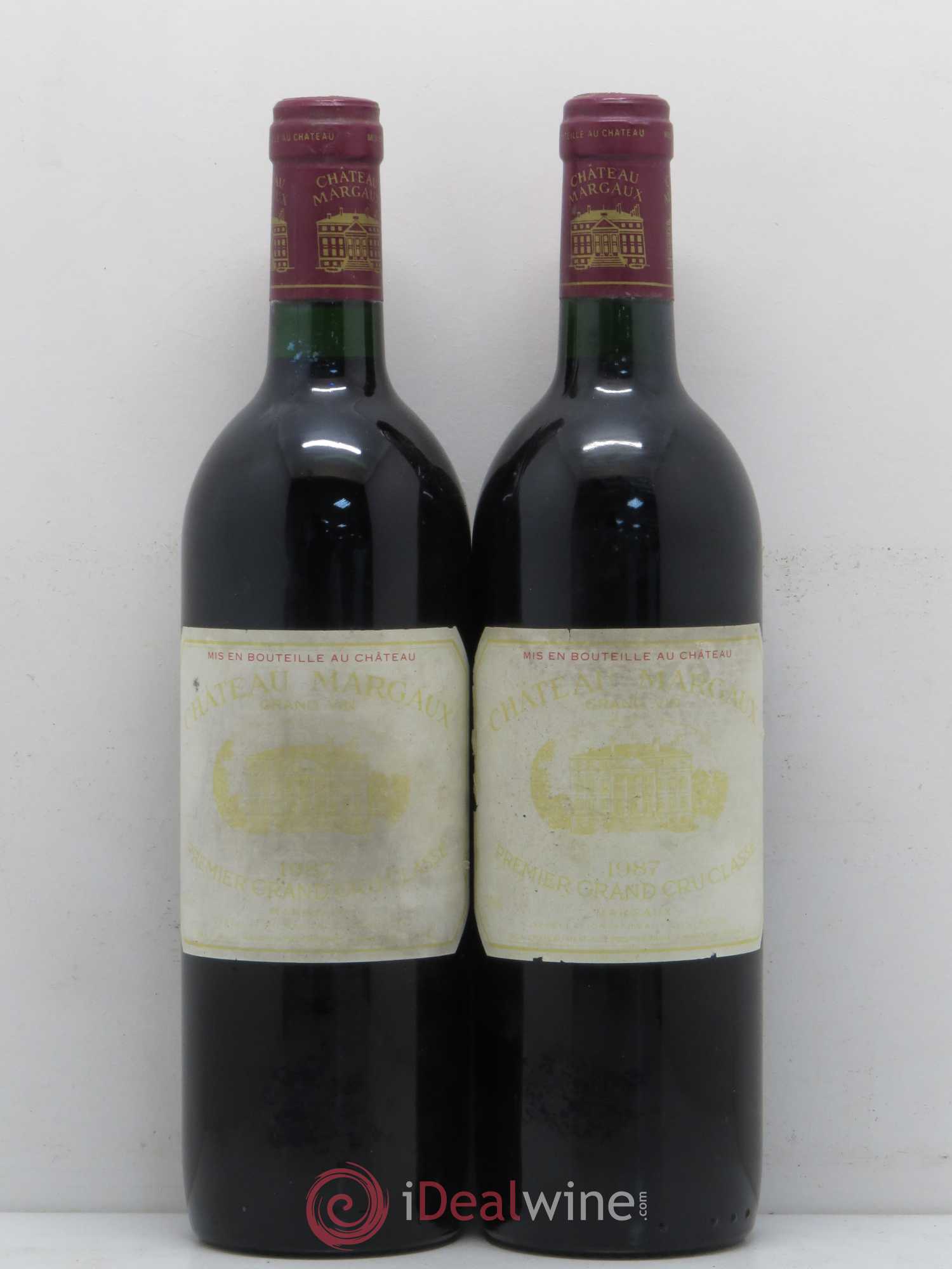 Château Margaux 1er Grand Cru Classé 1987 - Lot de 2 bouteilles - 0