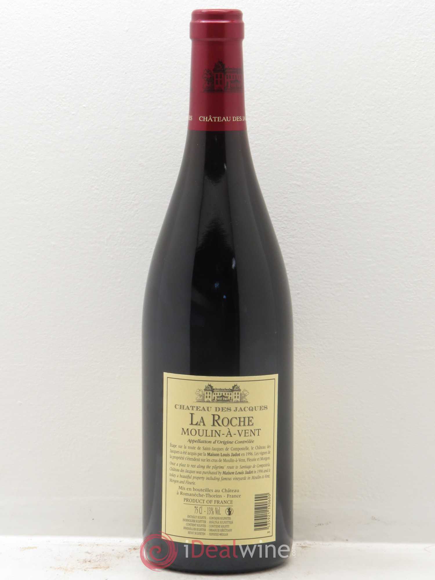 Moulin-à-Vent La Roche Château des Jacques 2010 - Lot de 1 bouteille - 1
