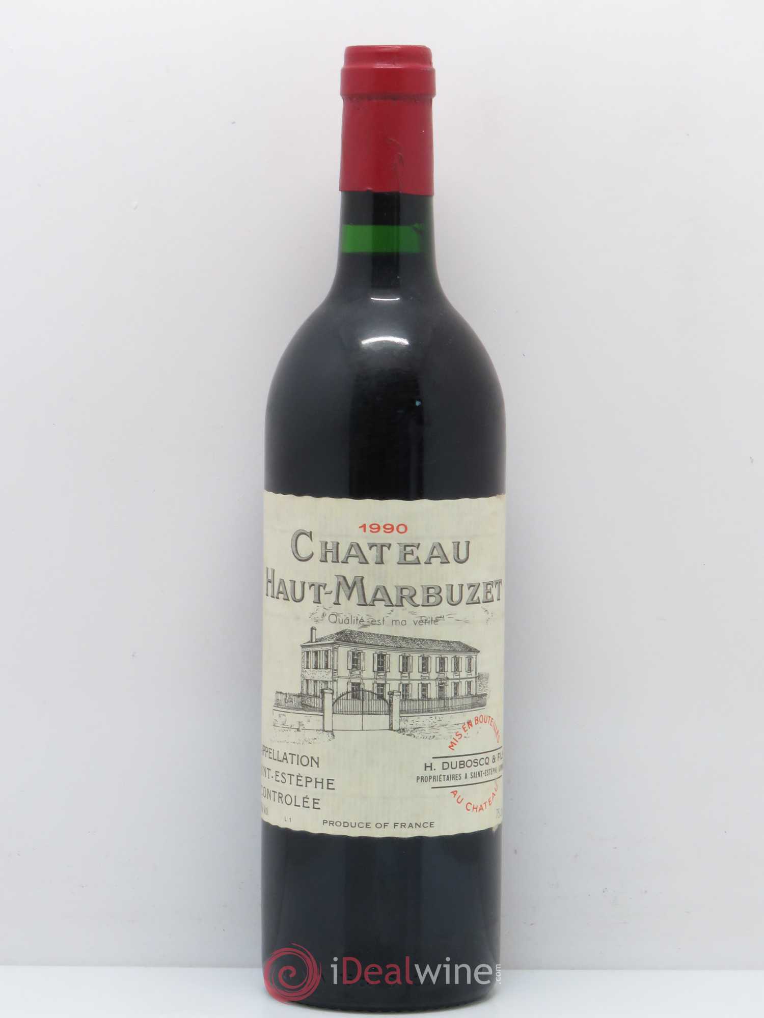 Château Haut Marbuzet 1990 - Lot de 1 bouteille - 0