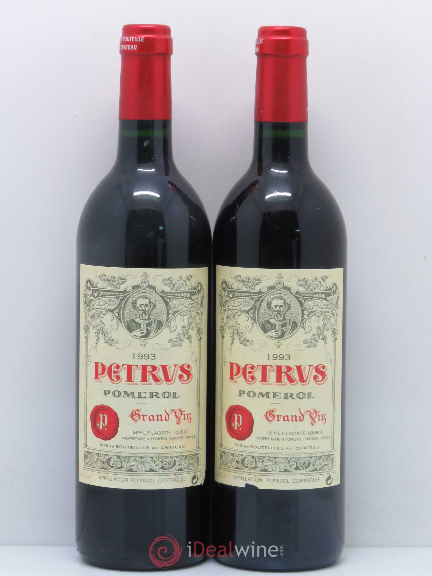 Petrus 1993 - Lot de 2 bouteilles - 0