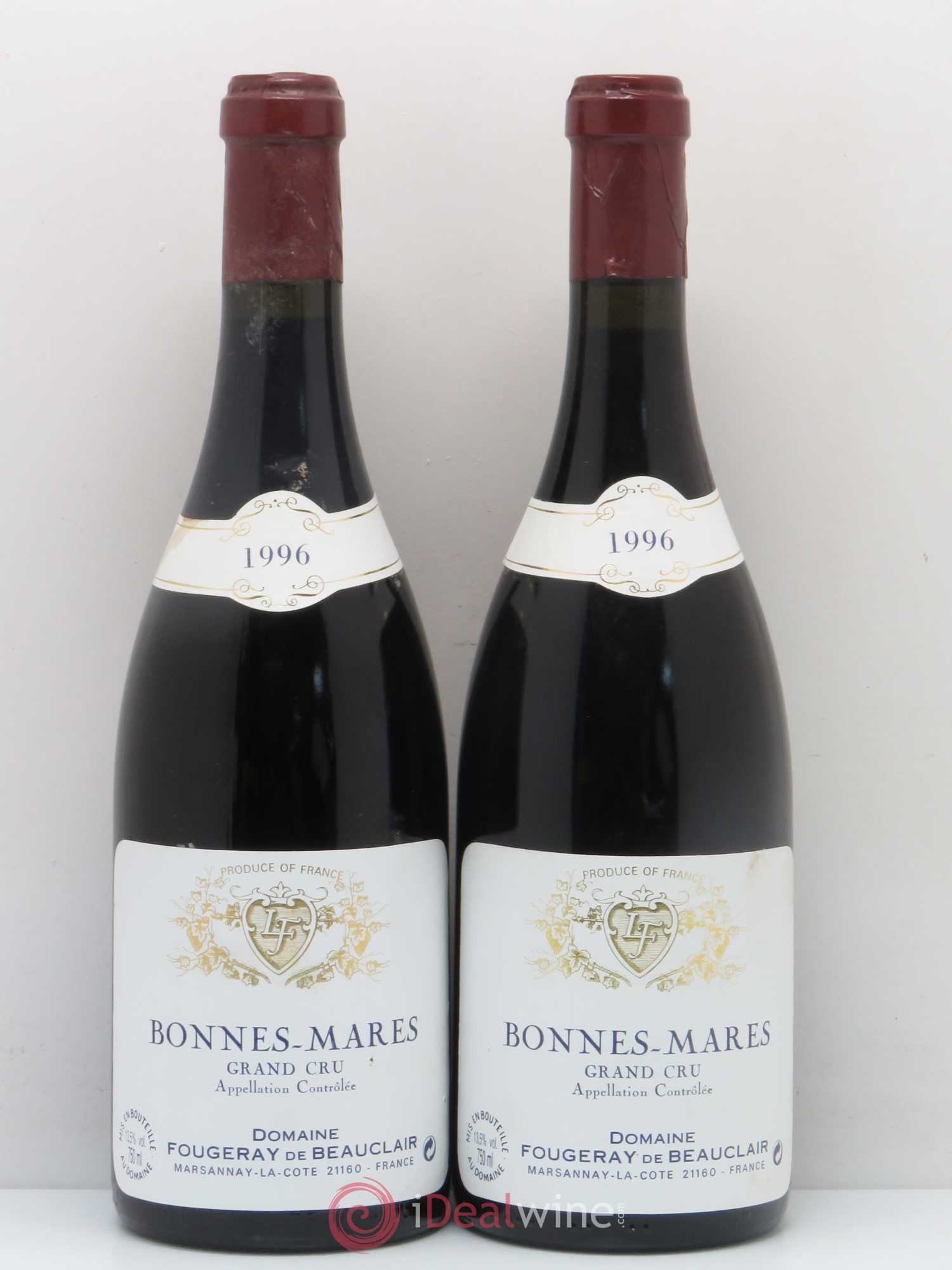 Bonnes-Mares Grand Cru Fougeray De Beauclair 1996 - Posten von 2 Flaschen - 0