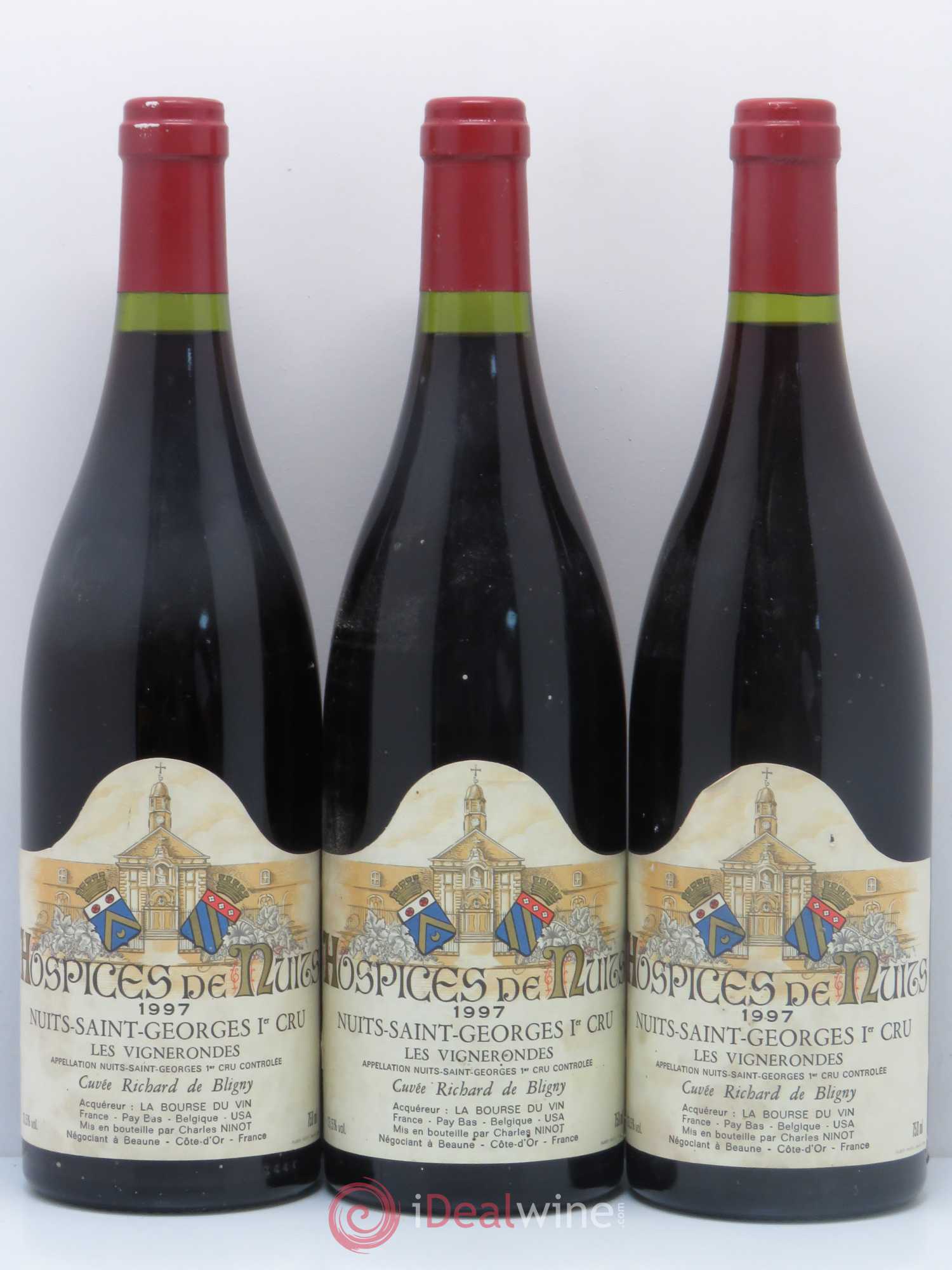 Nuits-Saint-Georges 1er Cru Les Vignesrondes Cuvée Richard de Bligny 1997 - Posten von 3 Flaschen - 0