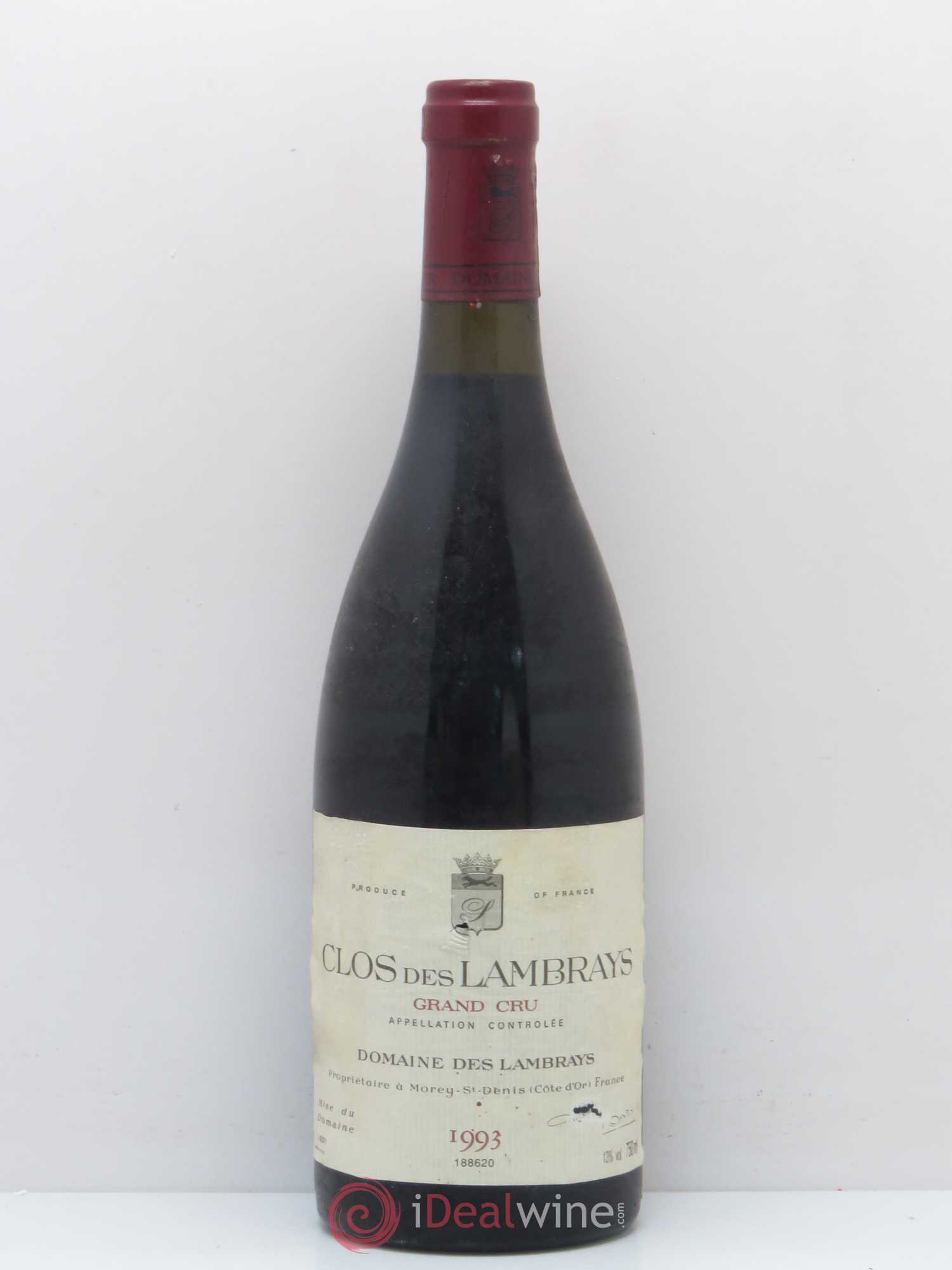 Clos des Lambrays Grand Cru Domaine des Lambrays 1993 - Lot de 1 bouteille - 0