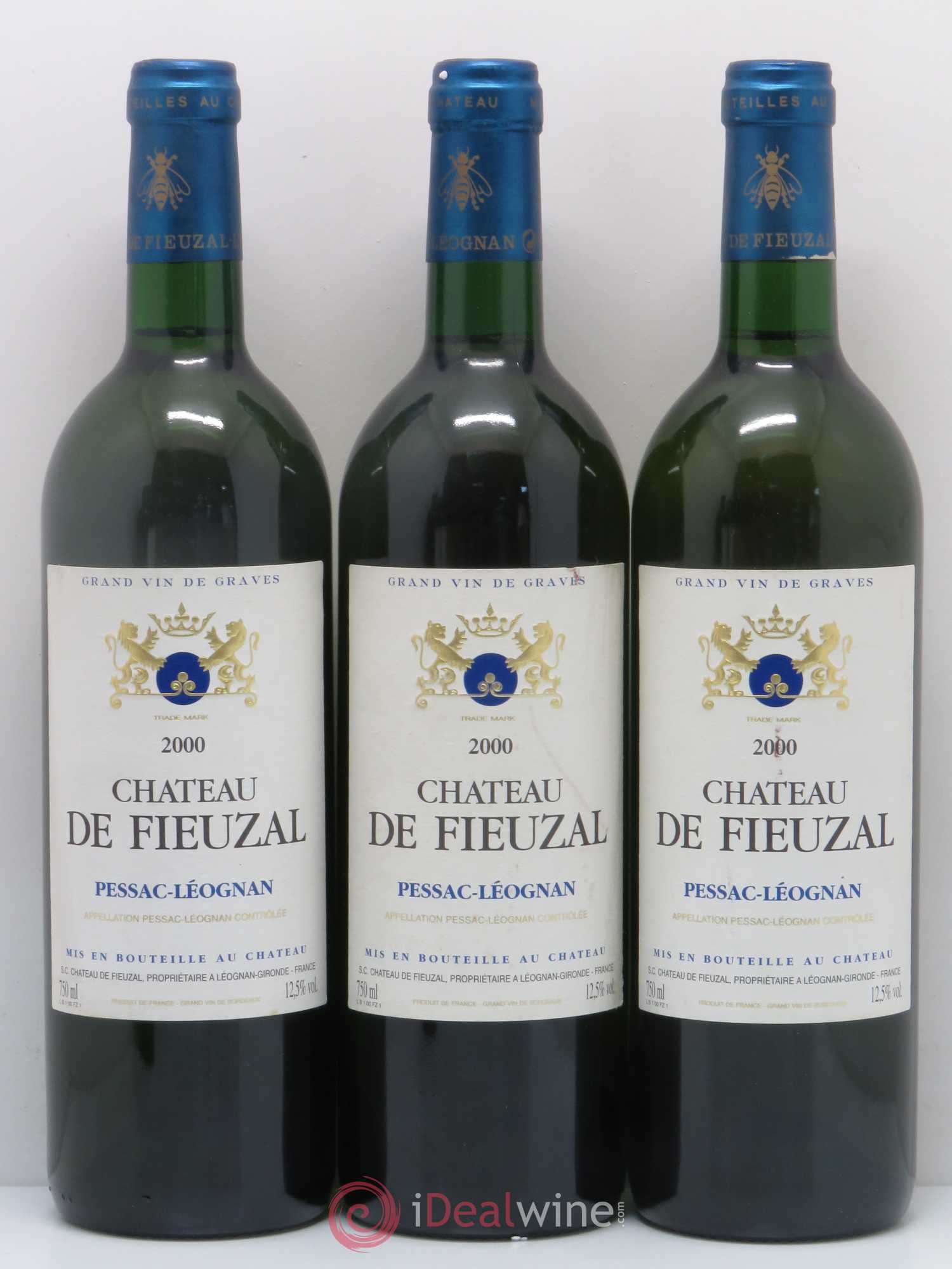 Château de Fieuzal 2000 - Lot de 5 bouteilles - 1