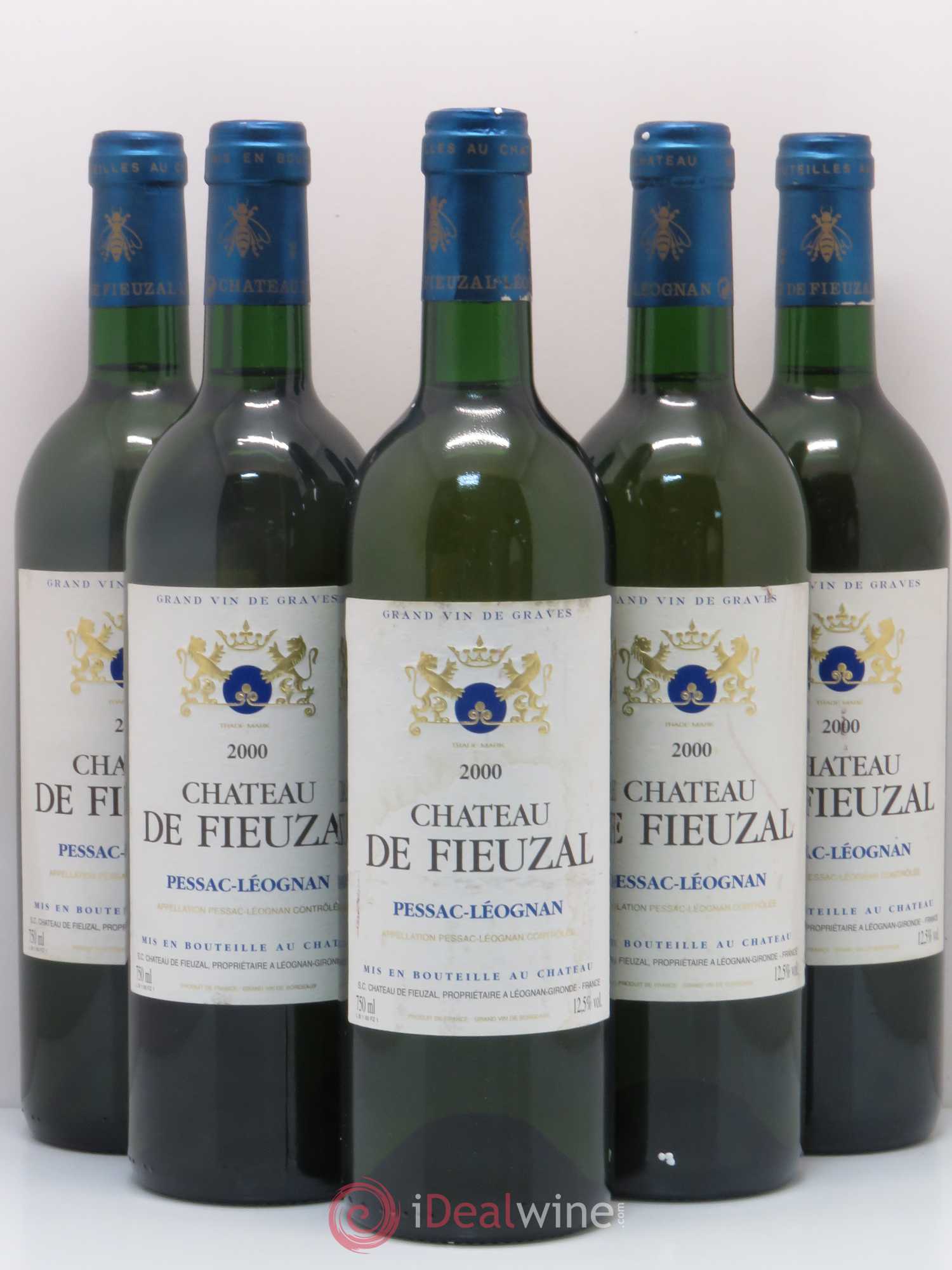Château de Fieuzal 2000 - Lot de 5 bouteilles - 0