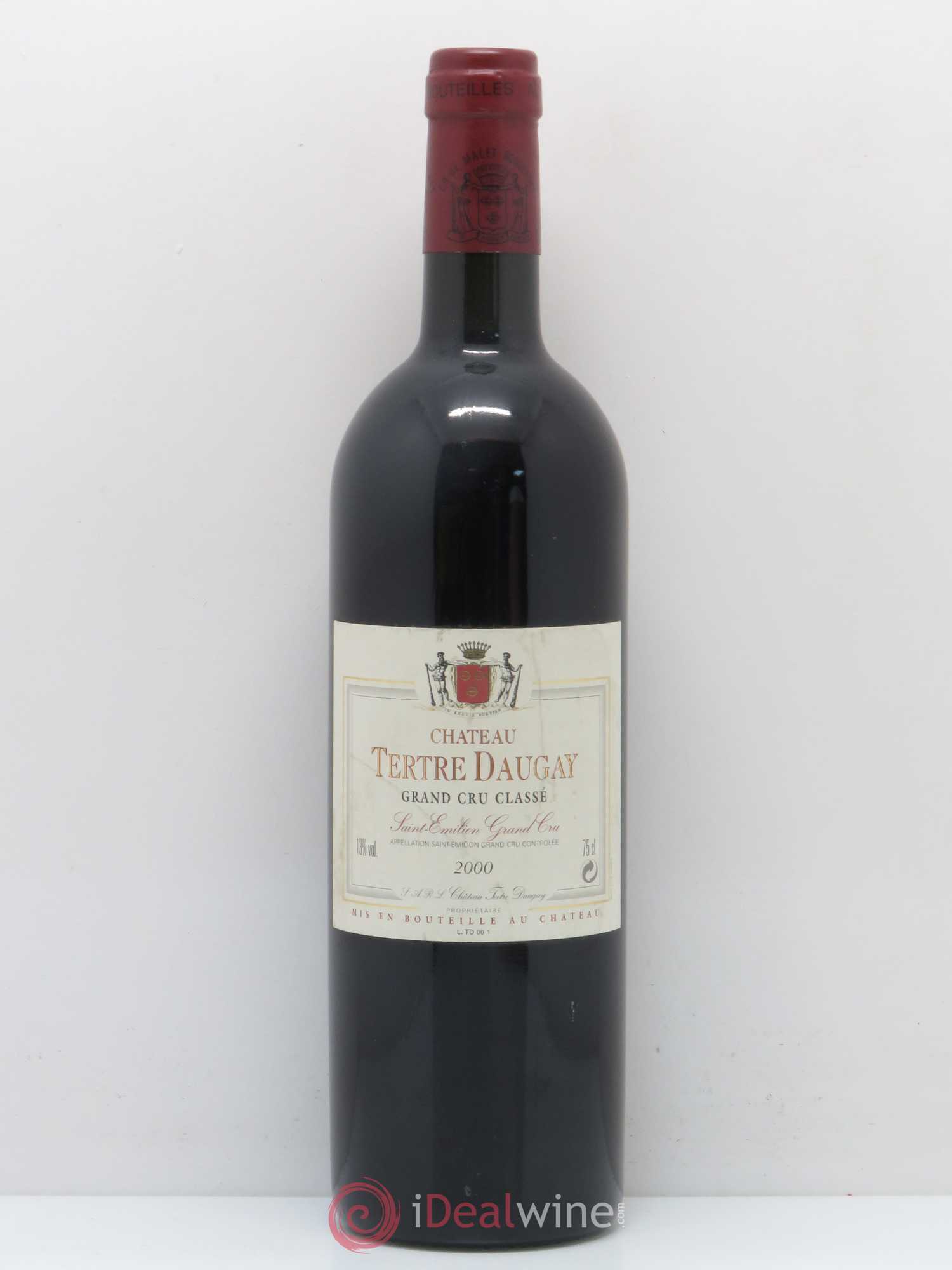 Château Tertre Daugay Grand Cru Classé 2000 - Lot de 1 bouteille - 0