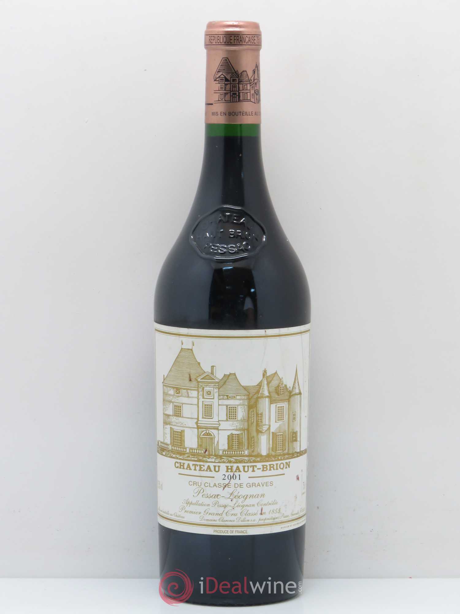 Château Haut Brion 1er Grand Cru Classé 2001 - Lot de 1 bouteille - 0