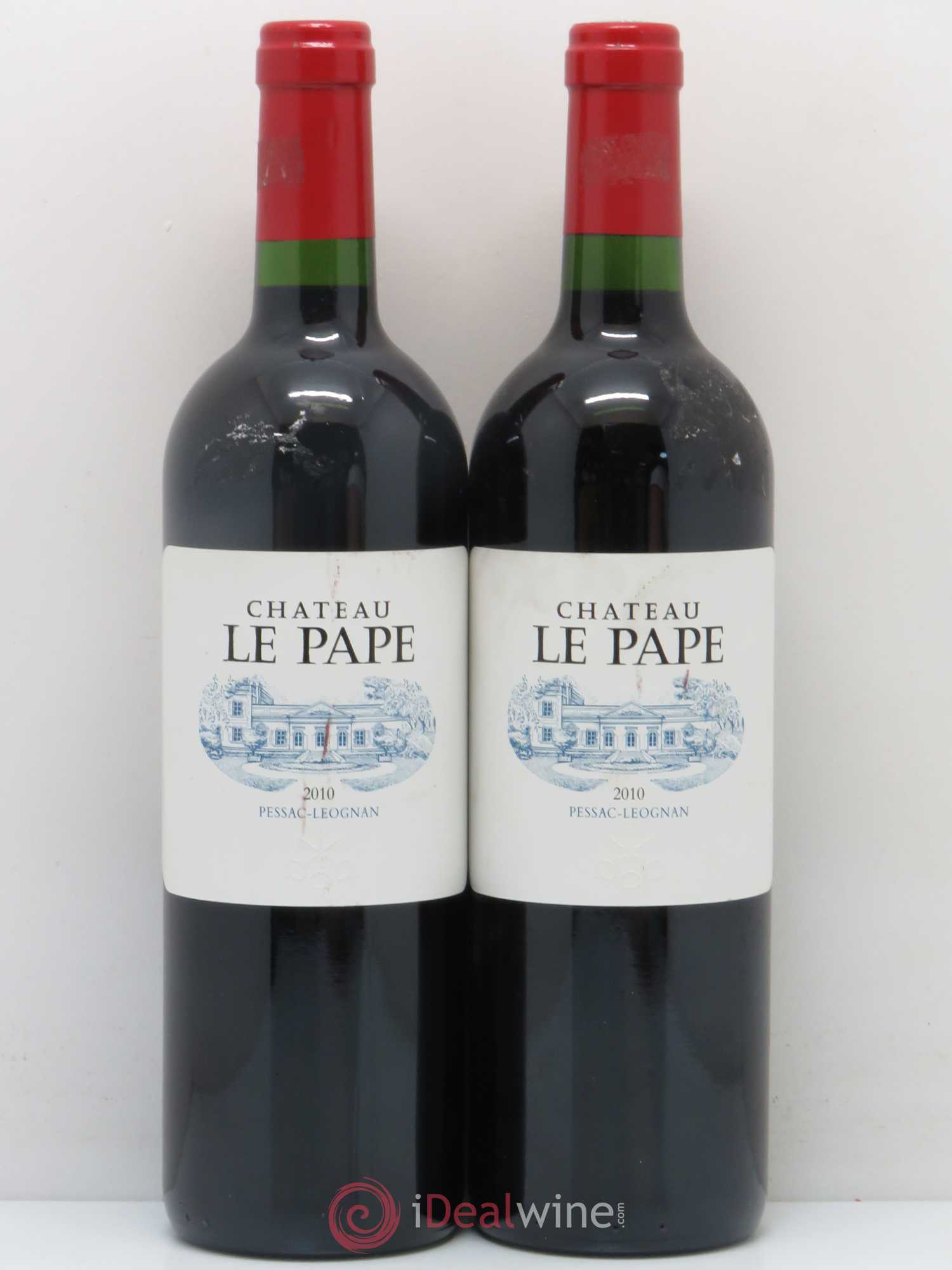 Bordeaux Château Le Pape 2010 - Lot de 2 bouteilles - 0