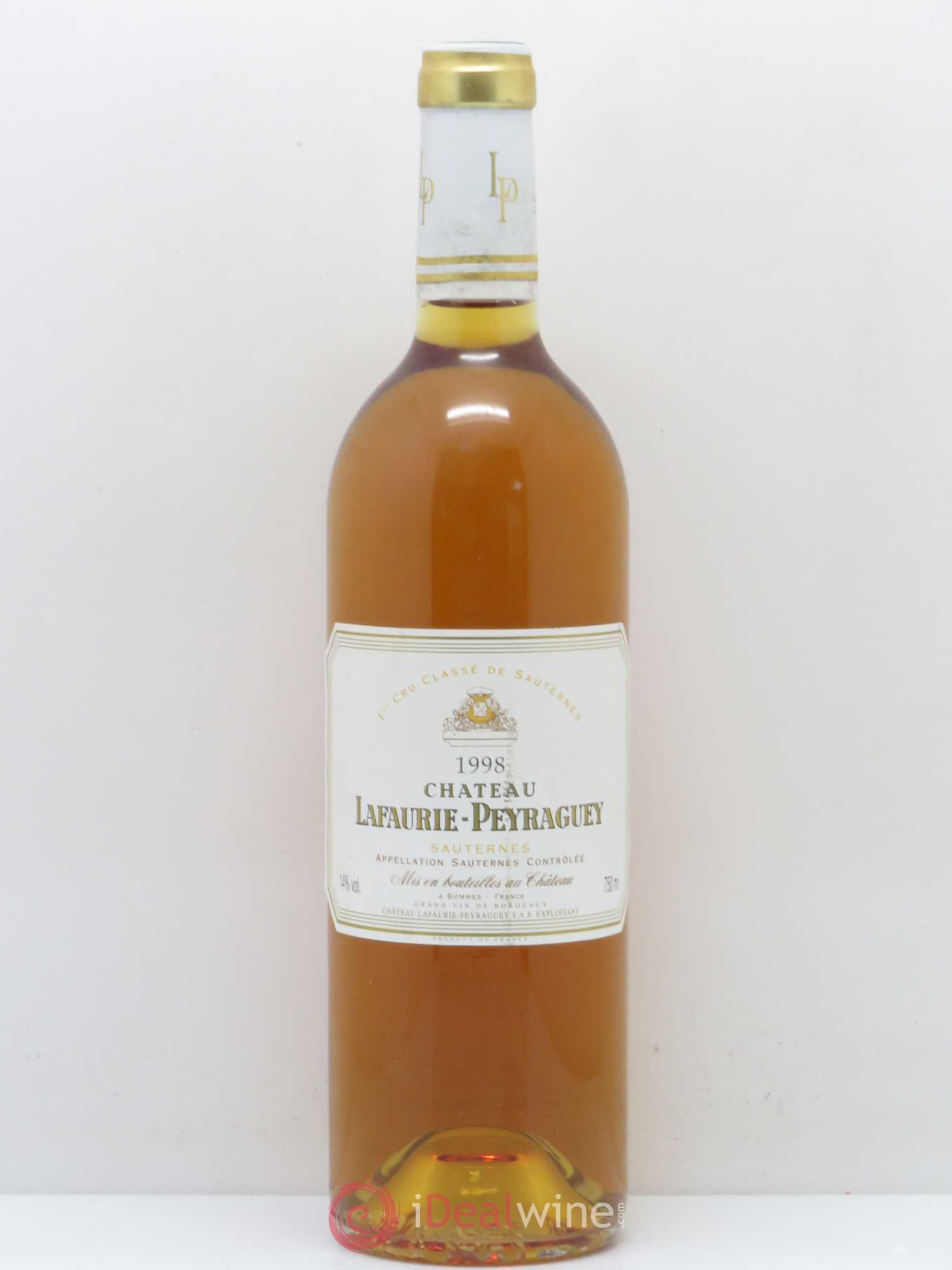 Château Lafaurie-Peyraguey 1er Grand Cru Classé 1998 - Lot de 1 bouteille - 0