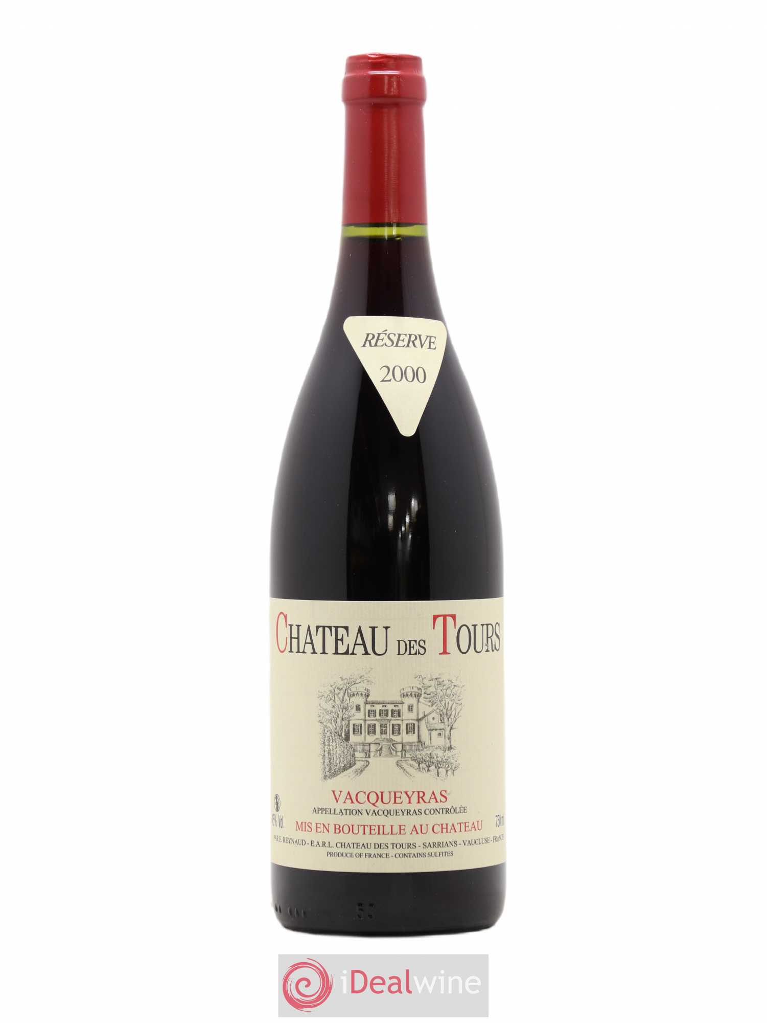 Vacqueyras Château des Tours Emmanuel Reynaud 2000 - Lot de 1 bouteille - 0