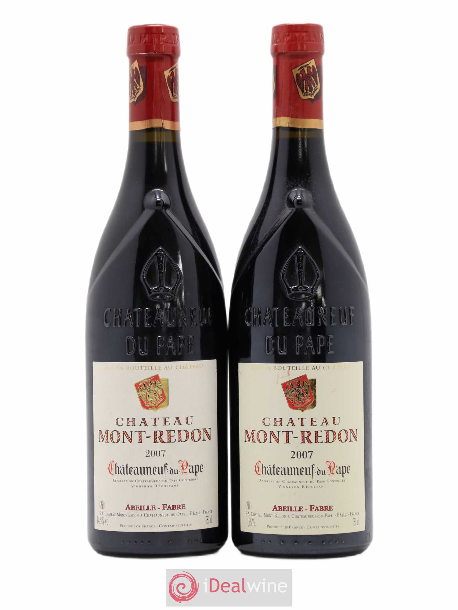 Châteauneuf-du-Pape Château Mont-Redon Famille Abeille-Fabre 2007 - Lot de 2 bouteilles - 0
