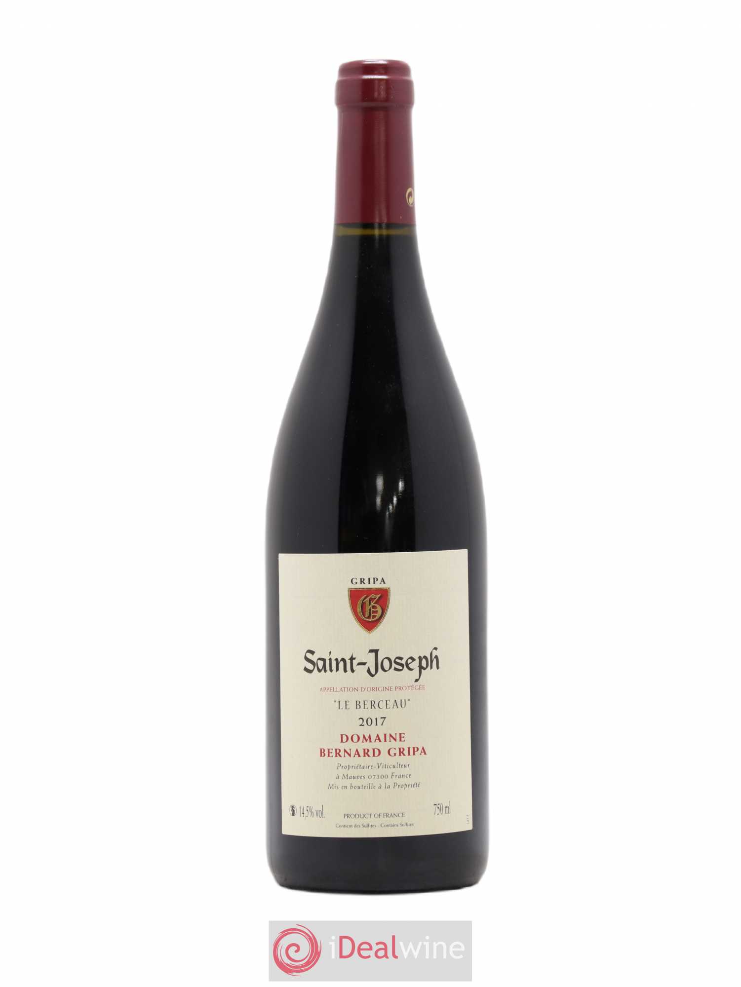 Saint-Joseph Le Berceau Bernard Gripa (Domaine) 2017 - Lot de 1 bouteille - 0