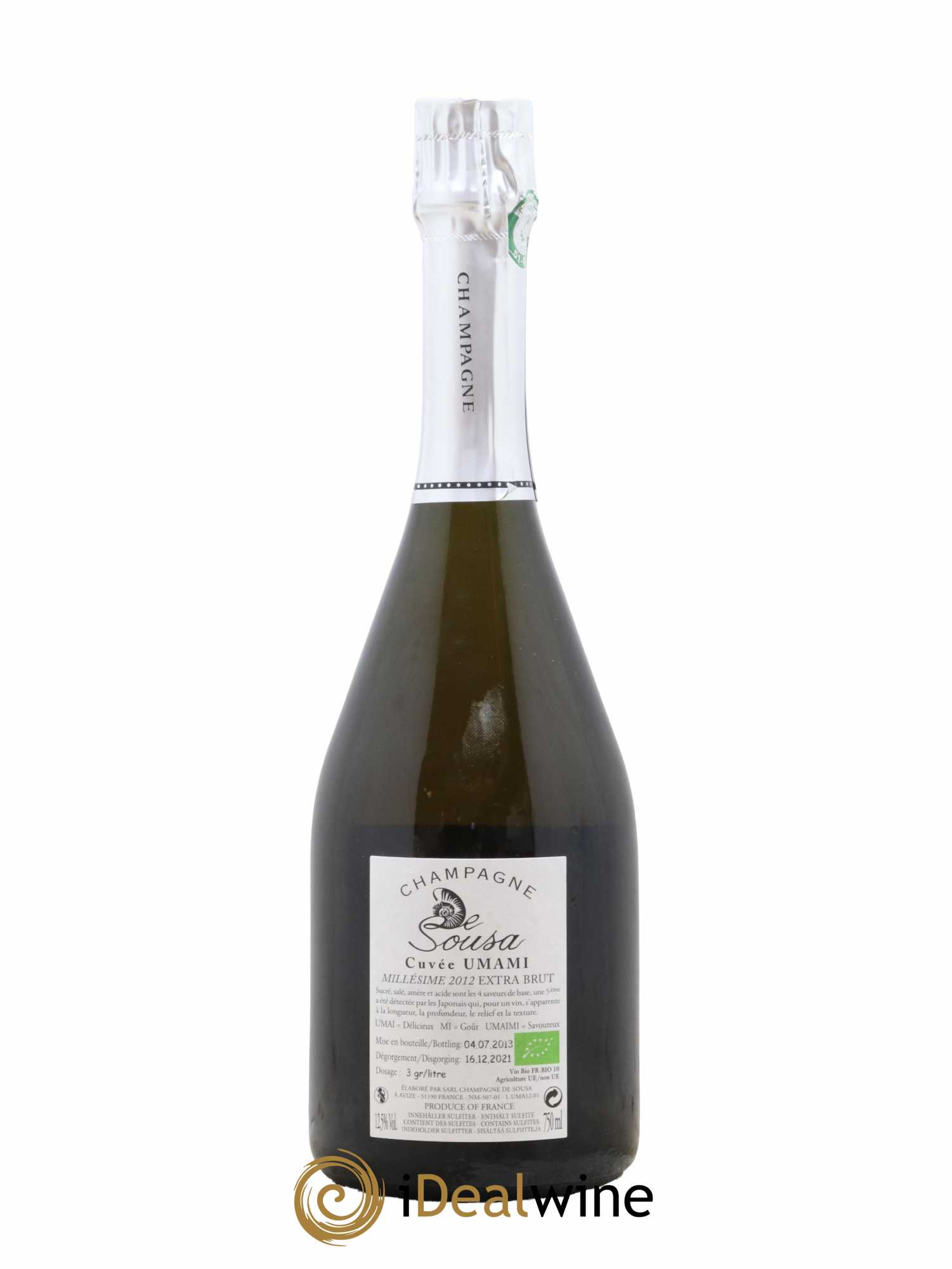 Cuvée Umami Extrat Brut De Sousa 2012 - Lot de 1 bouteille - 2