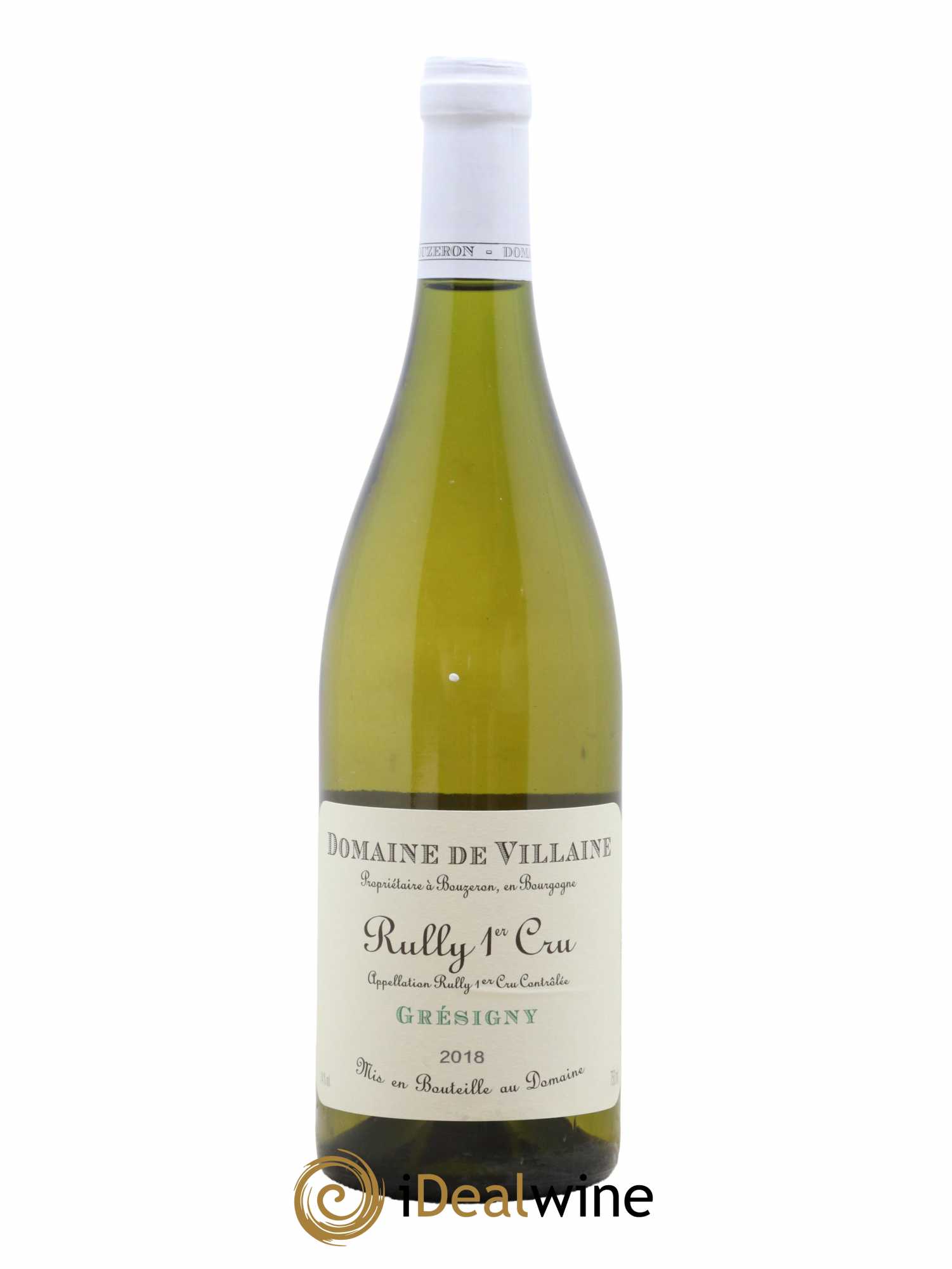 Rully 1er Cru Grésigny Domaine de Villaine 2018 - Lot de 1 bouteille - 0