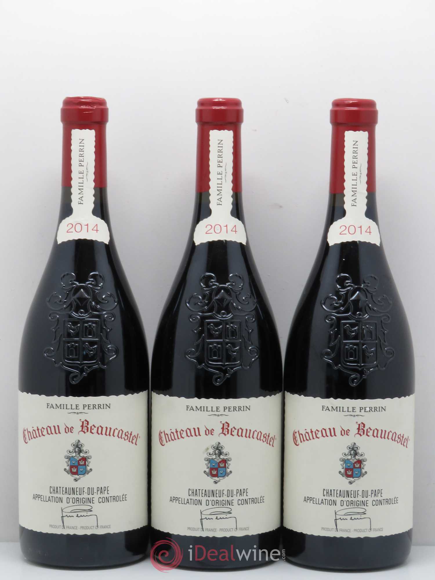 Châteauneuf-du-Pape Château de Beaucastel Famille Perrin 2014 - Lot de 3 bouteilles - 0