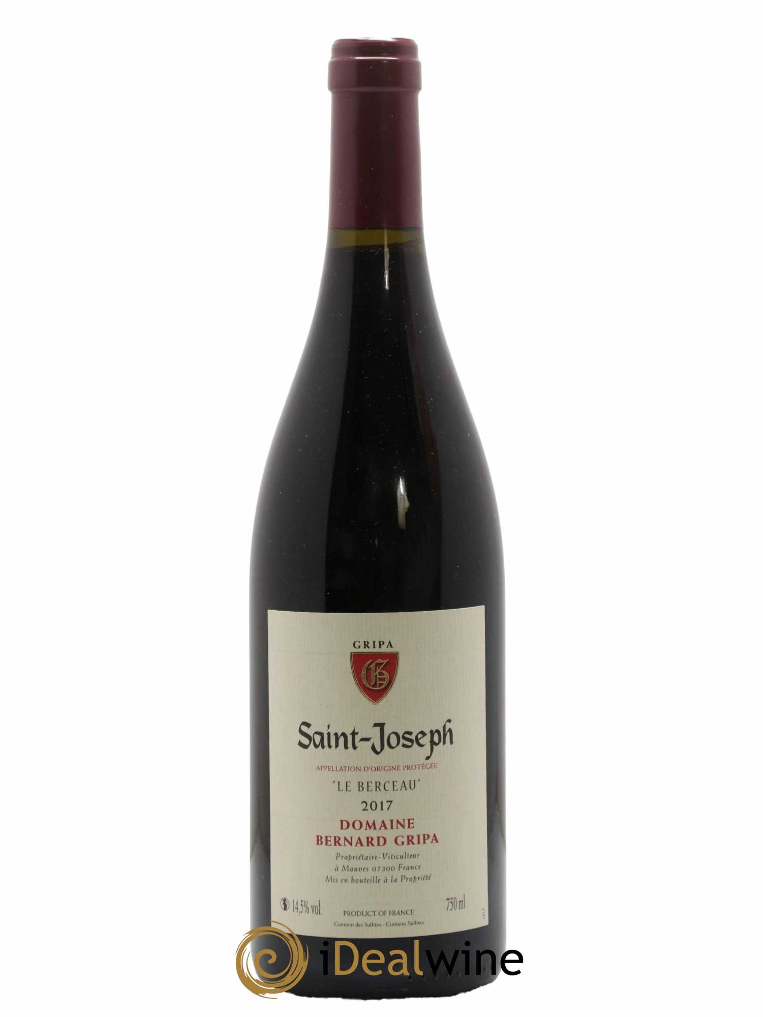 Saint-Joseph Le Berceau Bernard Gripa (Domaine) 2017 - Lot de 1 bouteille - 0
