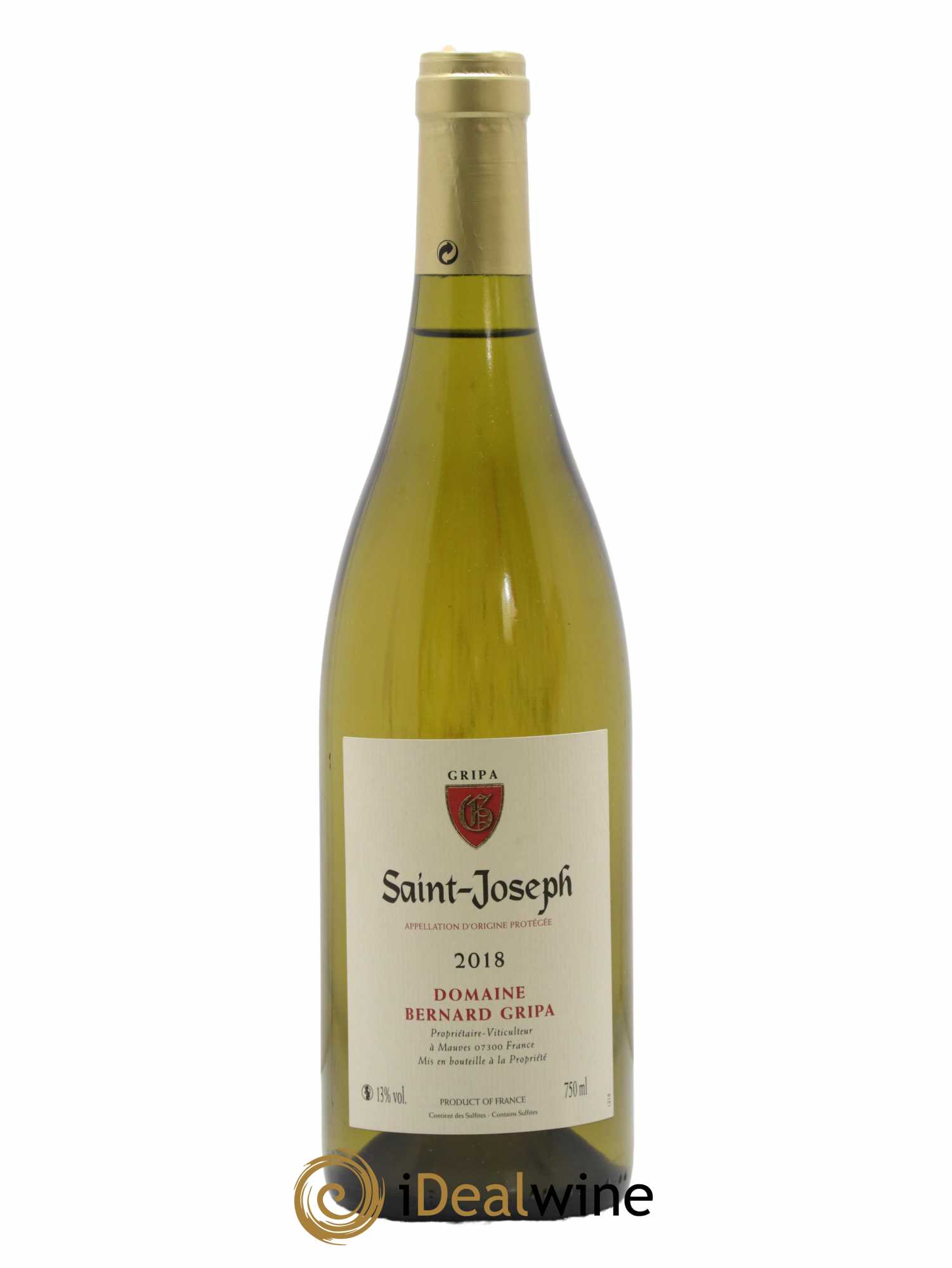Saint-Joseph Bernard Gripa (Domaine) 2018 - Lot de 1 bouteille - 0