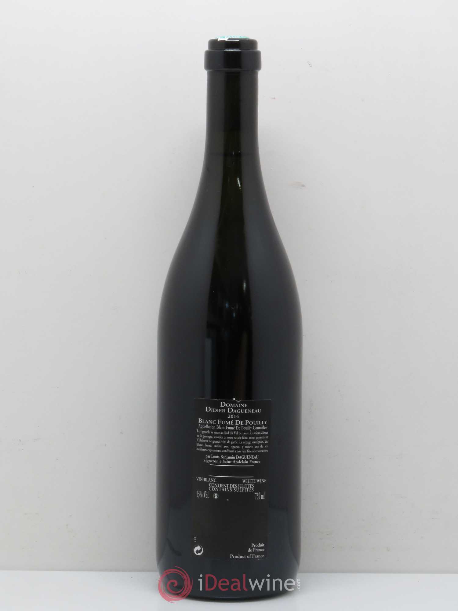 Vin de France (anciennement Pouilly-Fumé) Silex Dagueneau (Domaine Didier - Louis-Benjamin) 2014 - Lot de 1 bouteille - 1
