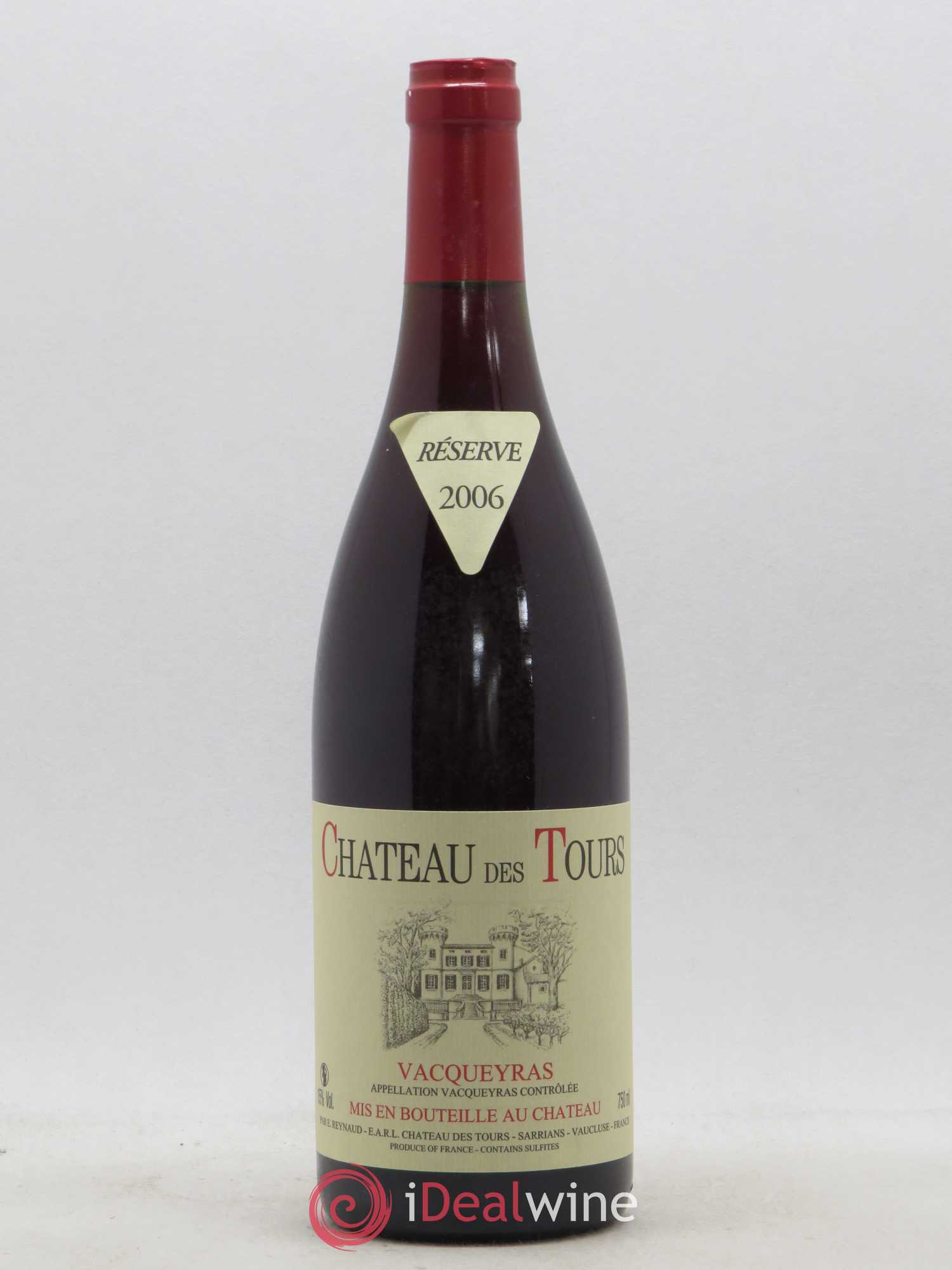 Vacqueyras Château des Tours Emmanuel Reynaud 2006 - Lot de 1 bouteille - 0