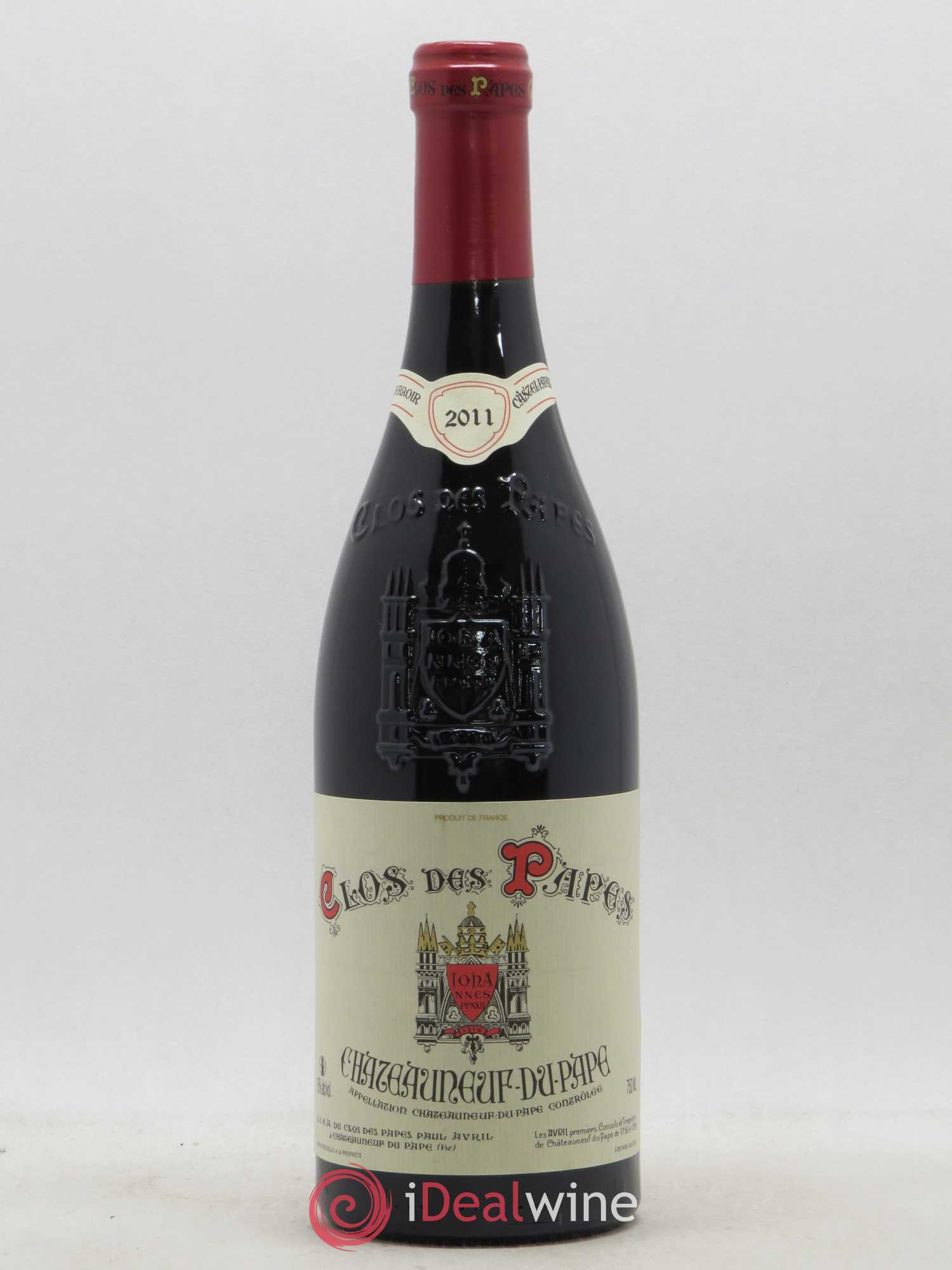 Châteauneuf-du-Pape Clos des Papes - Paul Avril 2011 - Lot de 1 bouteille - 0