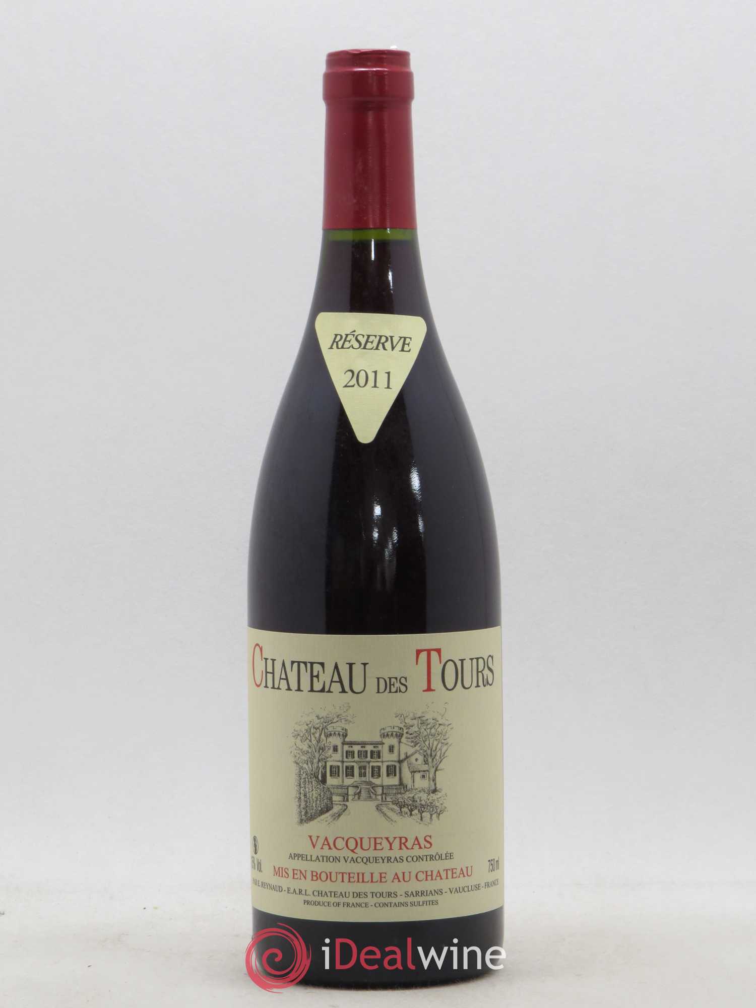 Vacqueyras Château des Tours Emmanuel Reynaud 2011 - Lot de 1 bouteille - 0