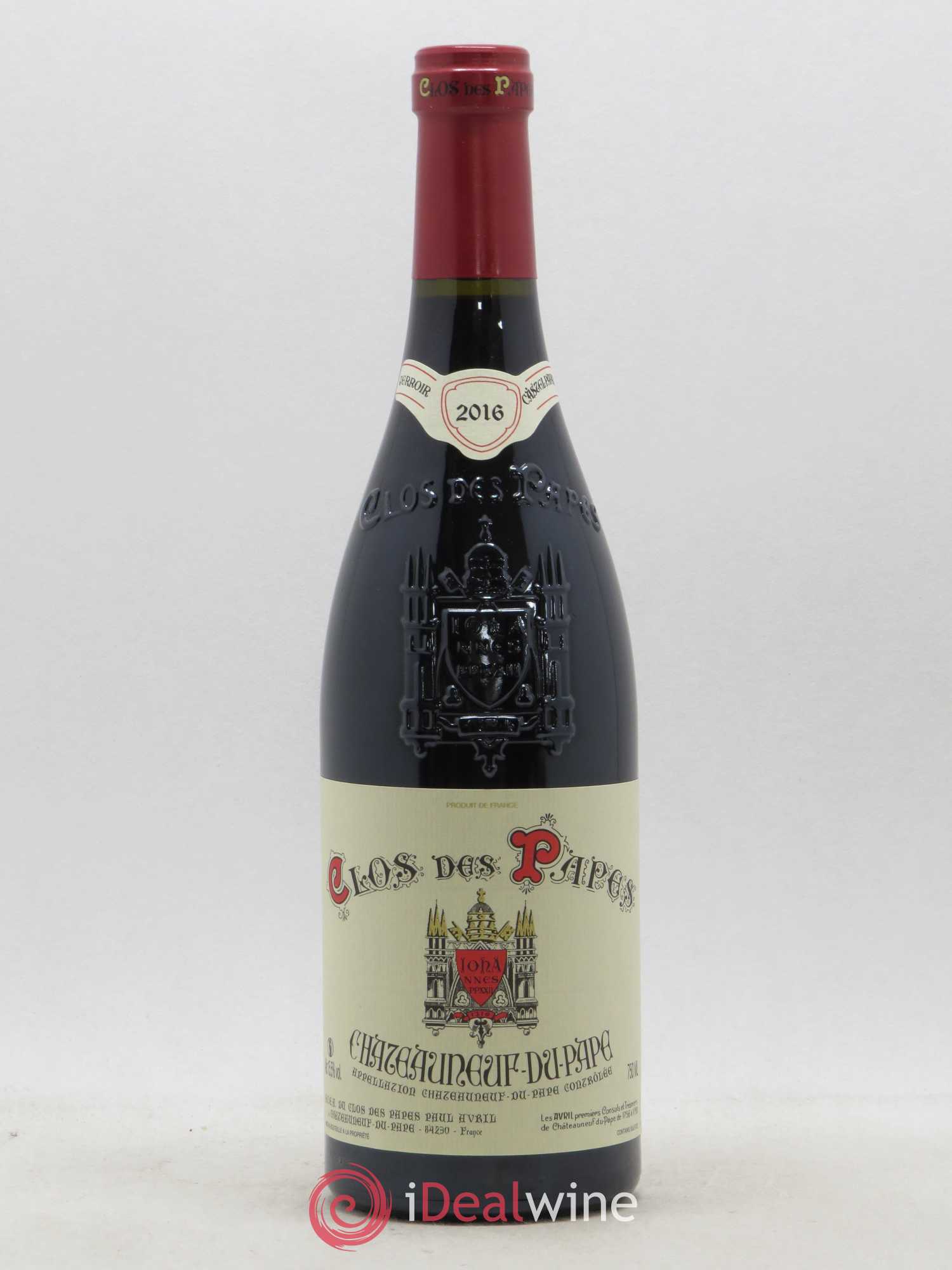 Châteauneuf-du-Pape Clos des Papes - Paul Avril 2016 - Lot de 1 bouteille - 0