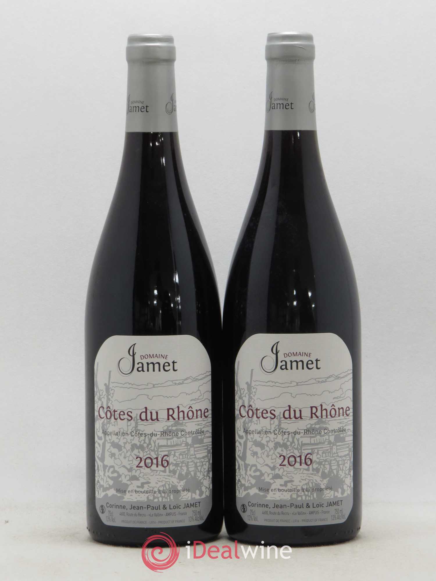 Côtes-du-Rhône Jamet (Domaine) 2016 - Lot de 2 bouteilles - 0