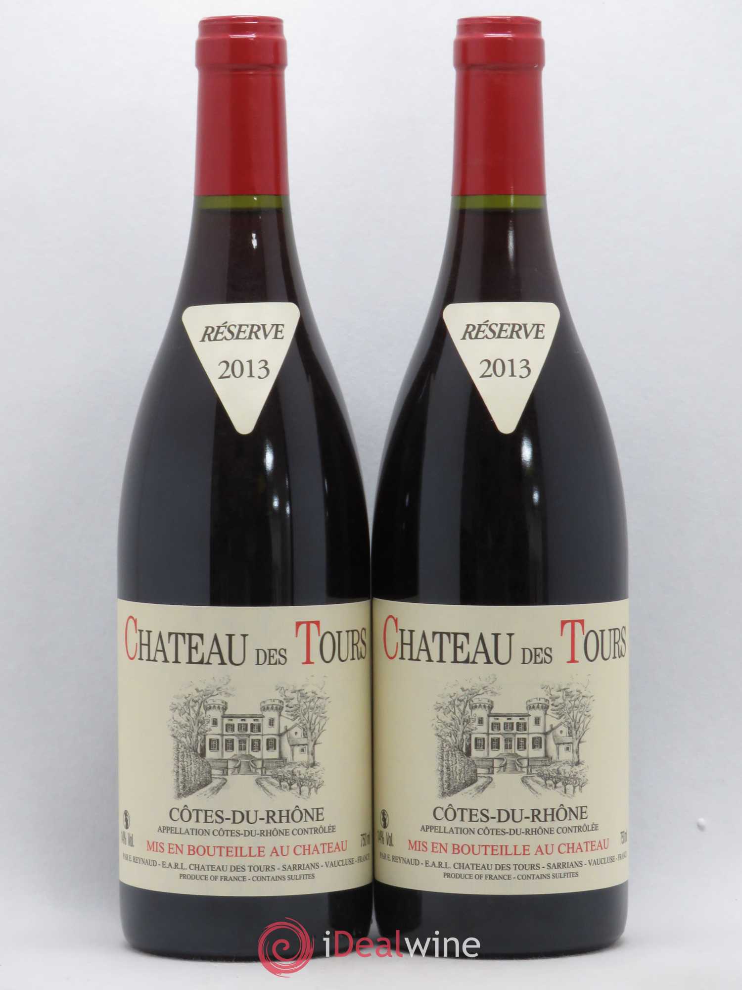 Côtes-du-Rhône Château des Tours Emmanuel Reynaud 2013 - Lot de 2 bouteilles - 0