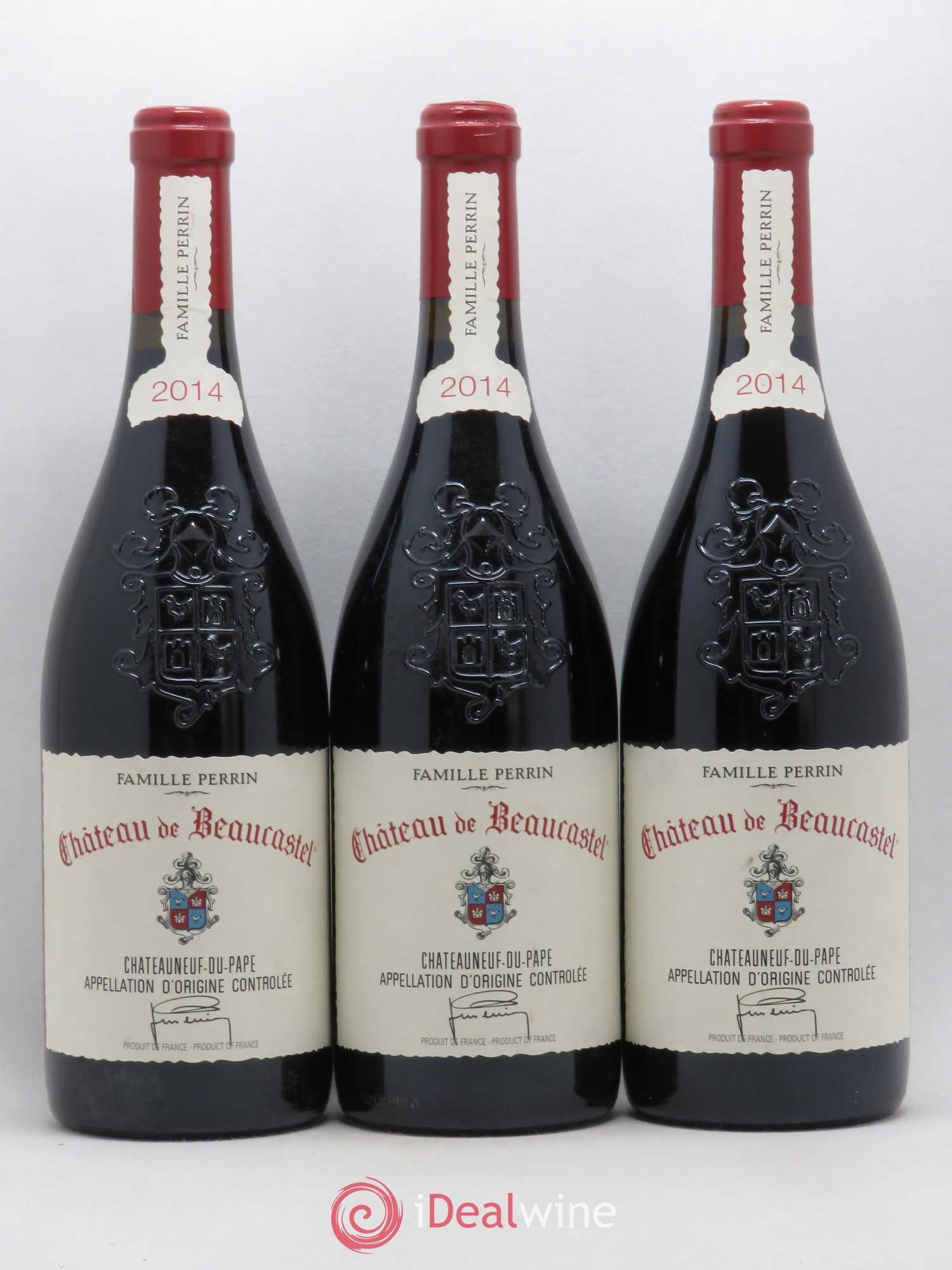 Châteauneuf-du-Pape Château de Beaucastel Famille Perrin 2014 - Lot de 3 bouteilles - 0