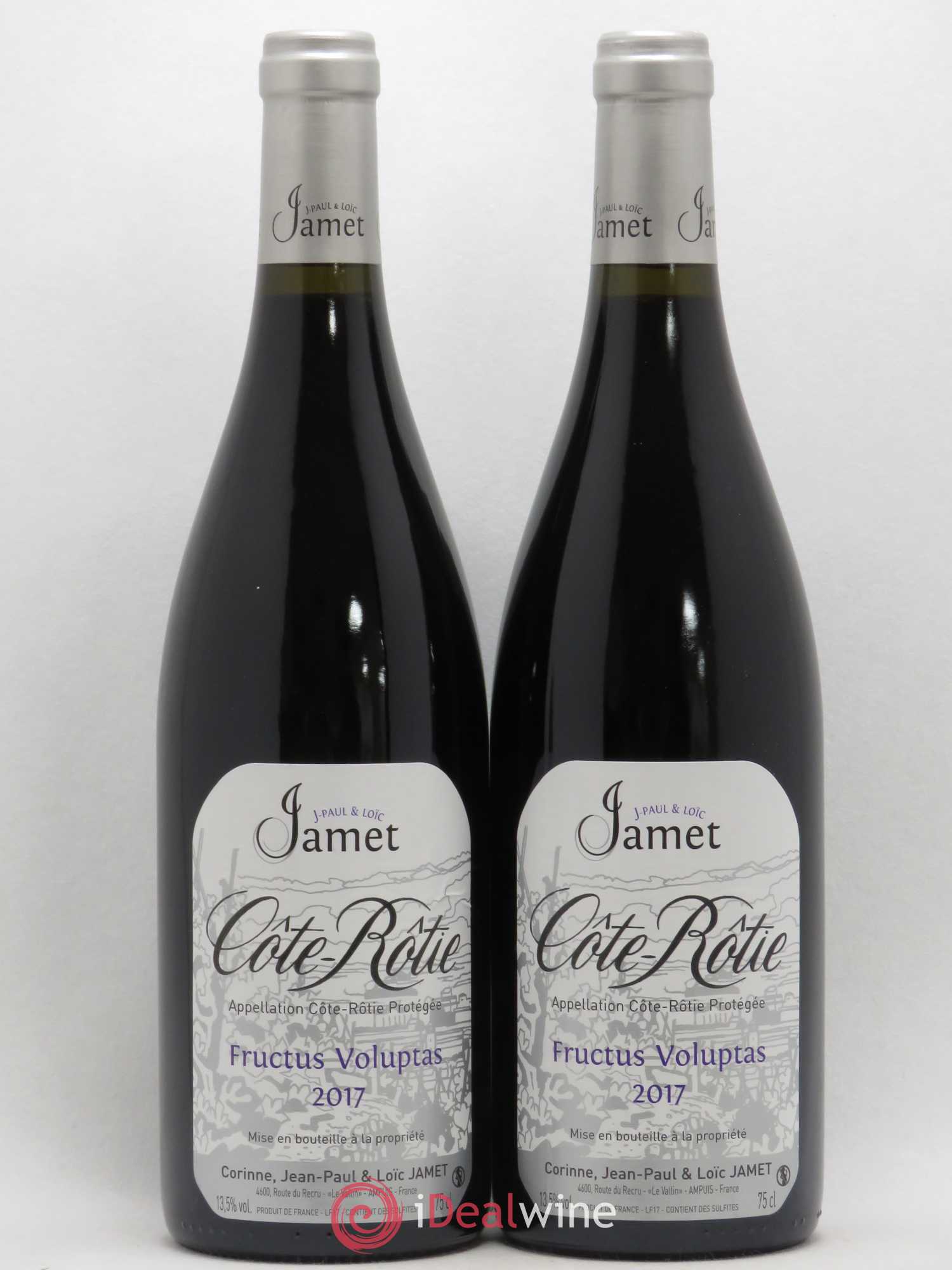 Côte-Rôtie Fructus Voluptas Jamet (Domaine) 2017 - Lot de 2 bouteilles - 0